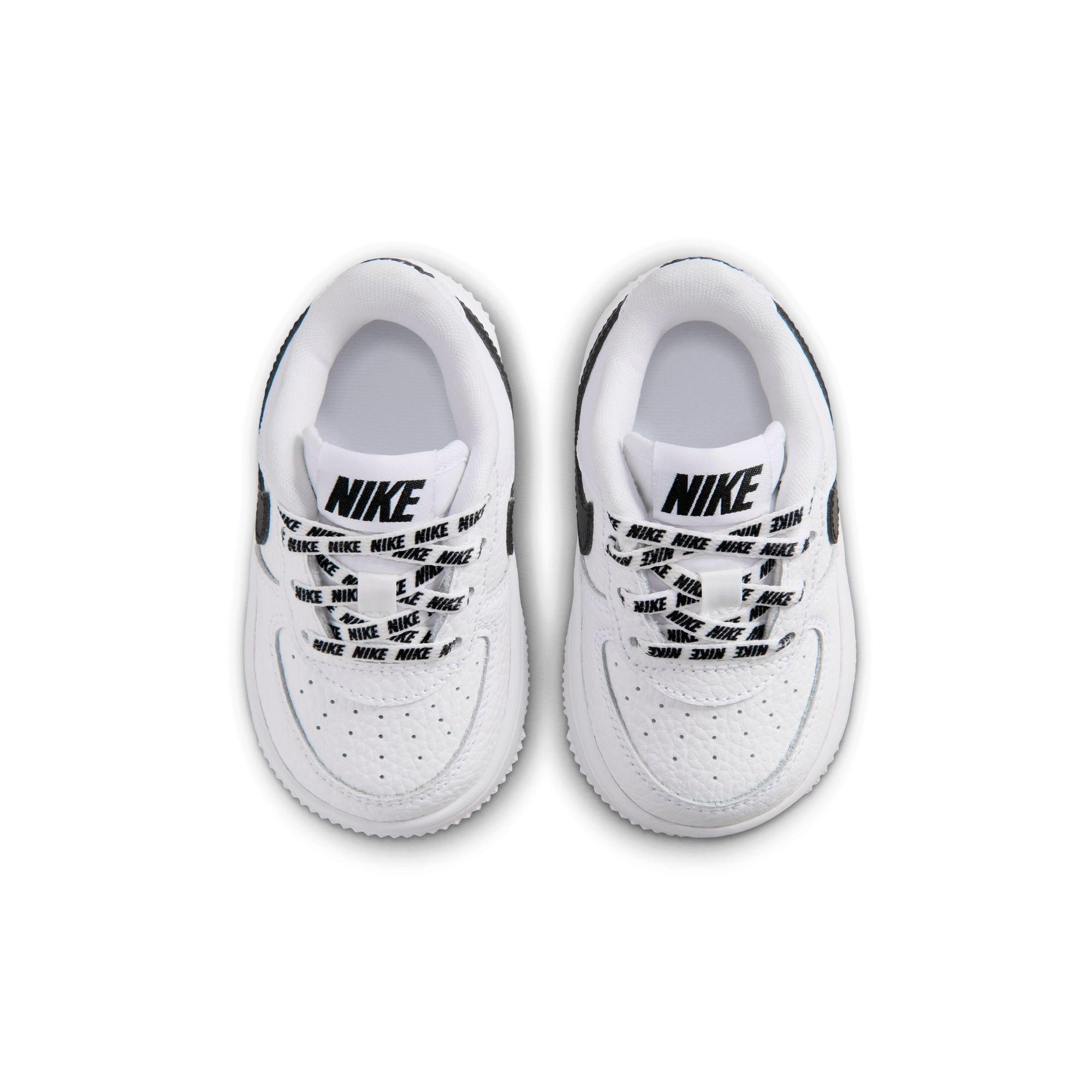 Nike Air Force 1 "White/Black" Toddler Boys' Shoe - WHITE/BLACK Thumbnail View 6