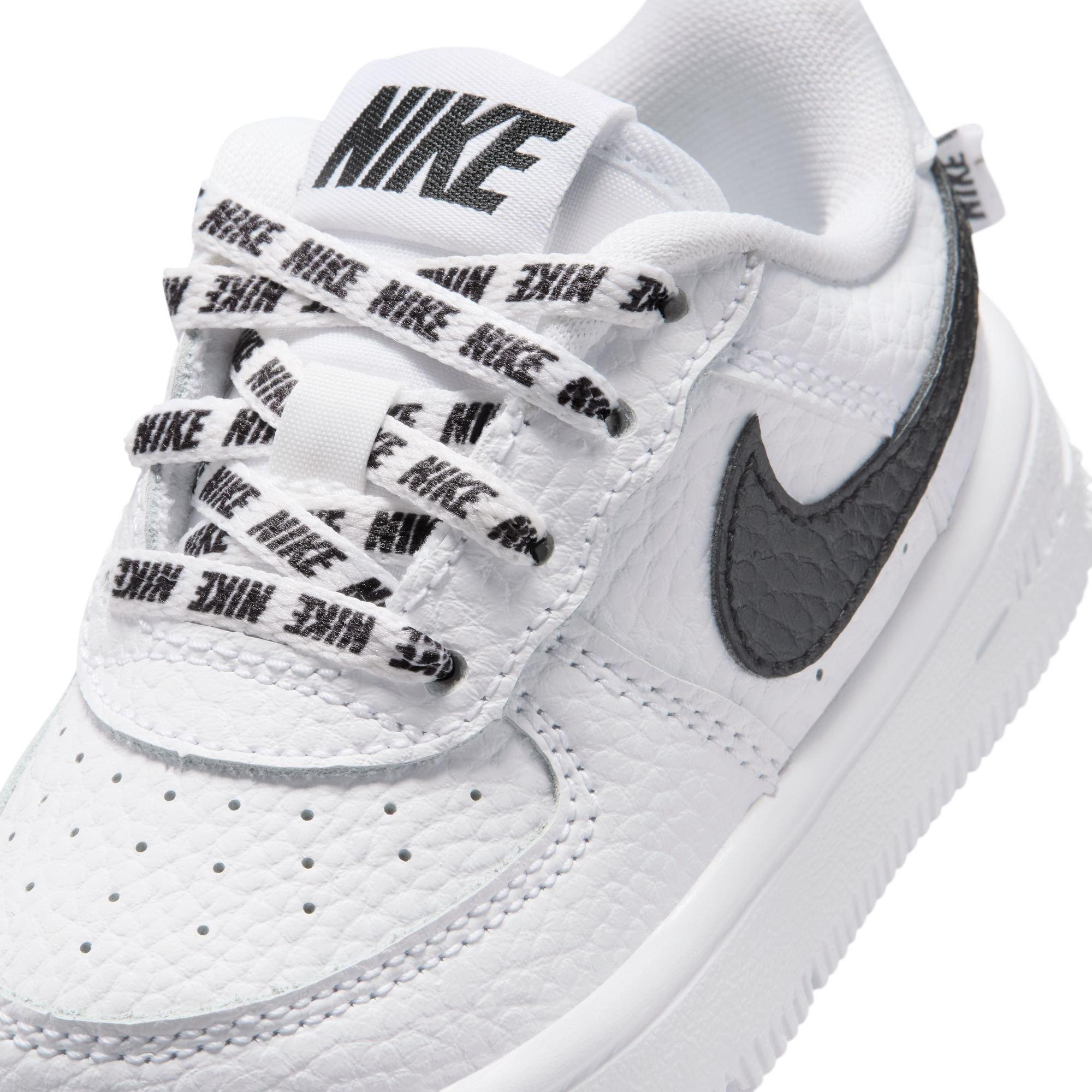 Nike Air Force 1 "White/Black" Toddler Boys' Shoe - WHITE/BLACK Thumbnail View 9