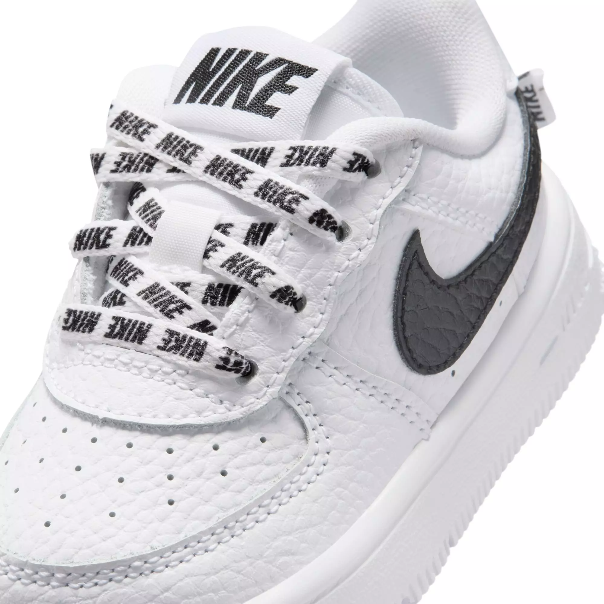 Nike Air Force 1 "White/Black" Toddler Boys' Shoe - WHITE/BLACK