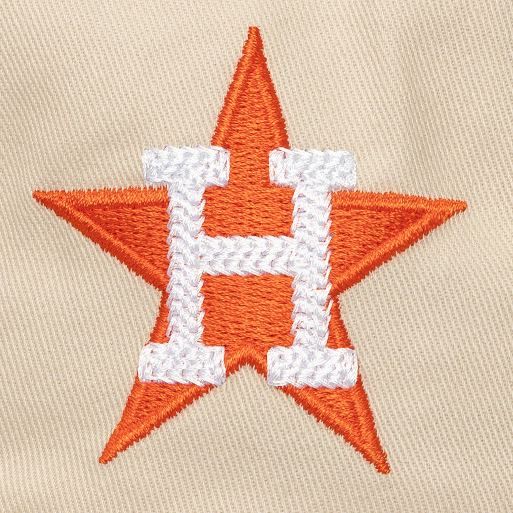 Mitchell &amp; Ness Houston Astros Cityscape Snapback Hat-Cream