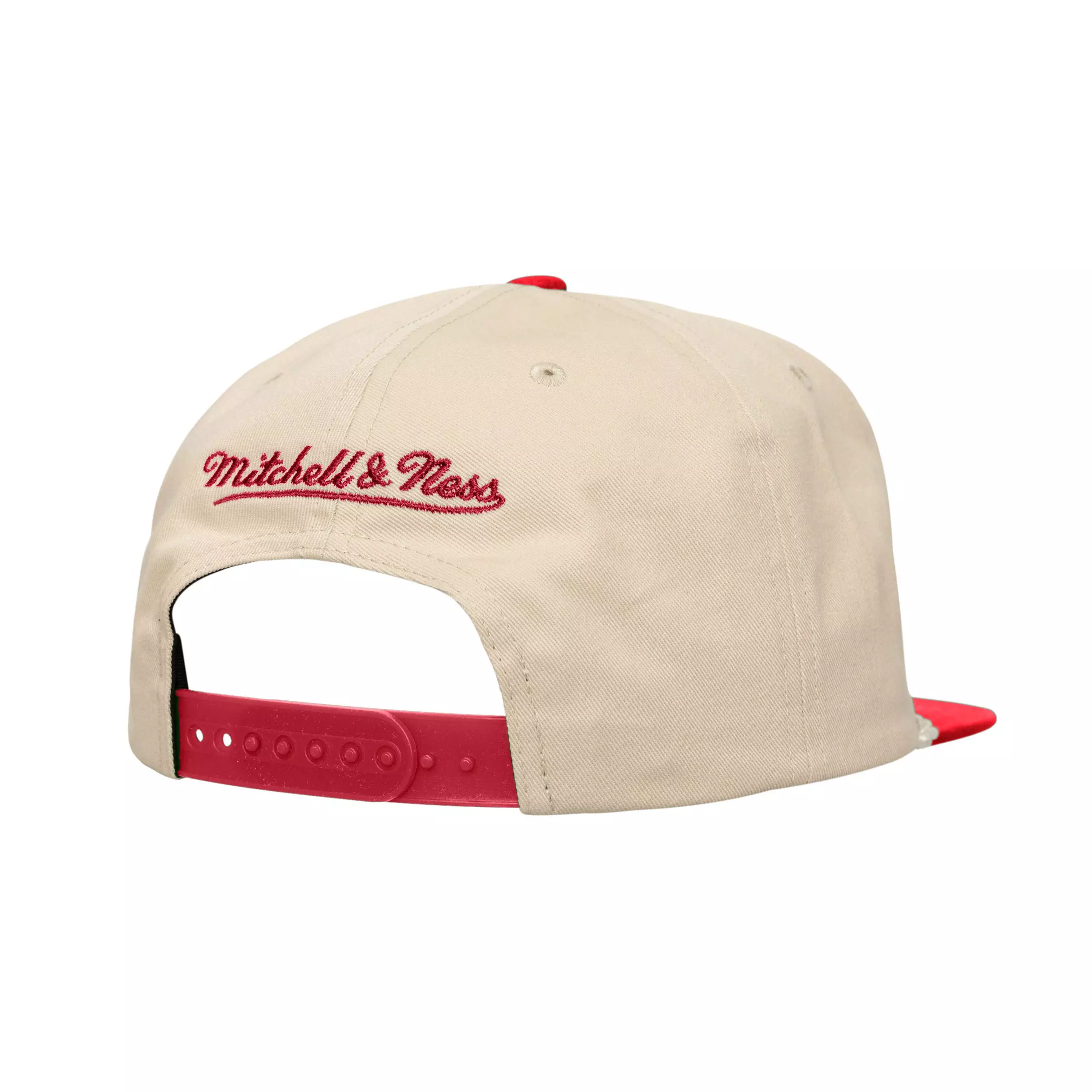 Mitchell & Ness Atlanta Hawks Cityscape Snapback Hat-Cream - CREAM