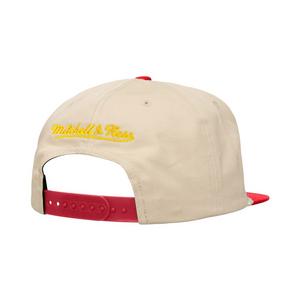 Mitchell & Ness Houston Rockets Cityscape Snapback Hat-Cream