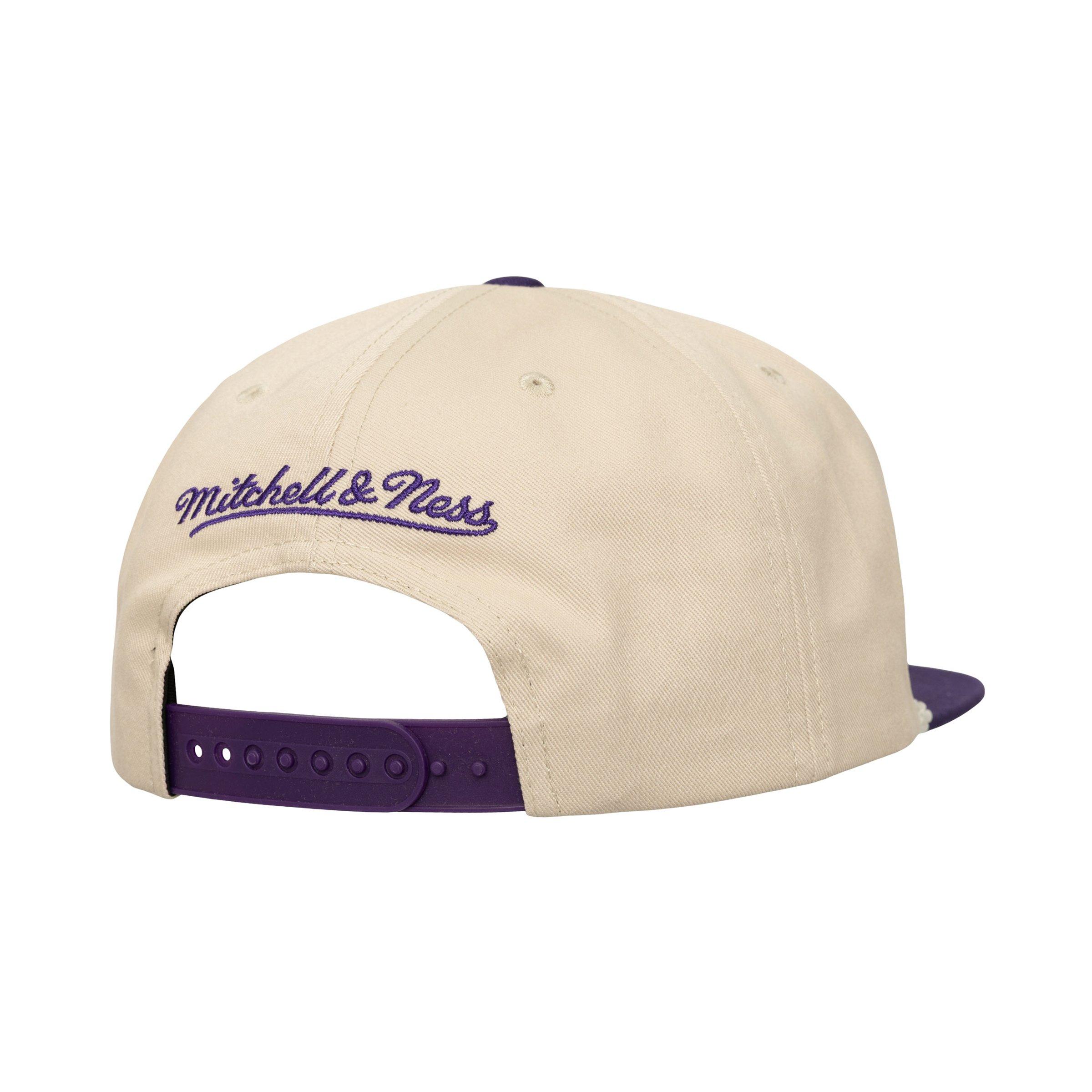 Mitchell & Ness Los Angeles Lakers Cityscape Snapback Hat-Cream