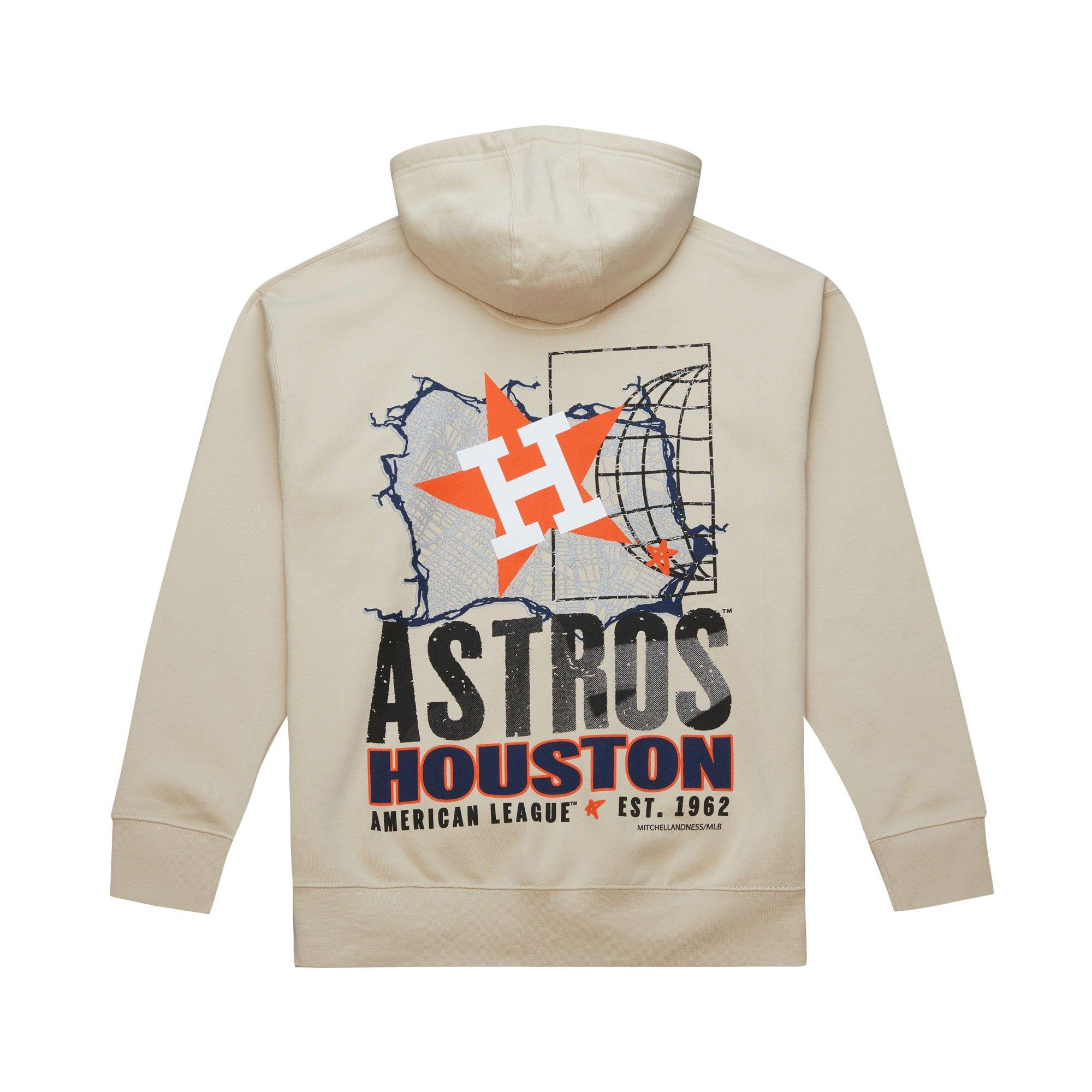 Mitchell & Ness Houston Astros Cityscape Fleece Hoodie-Cream