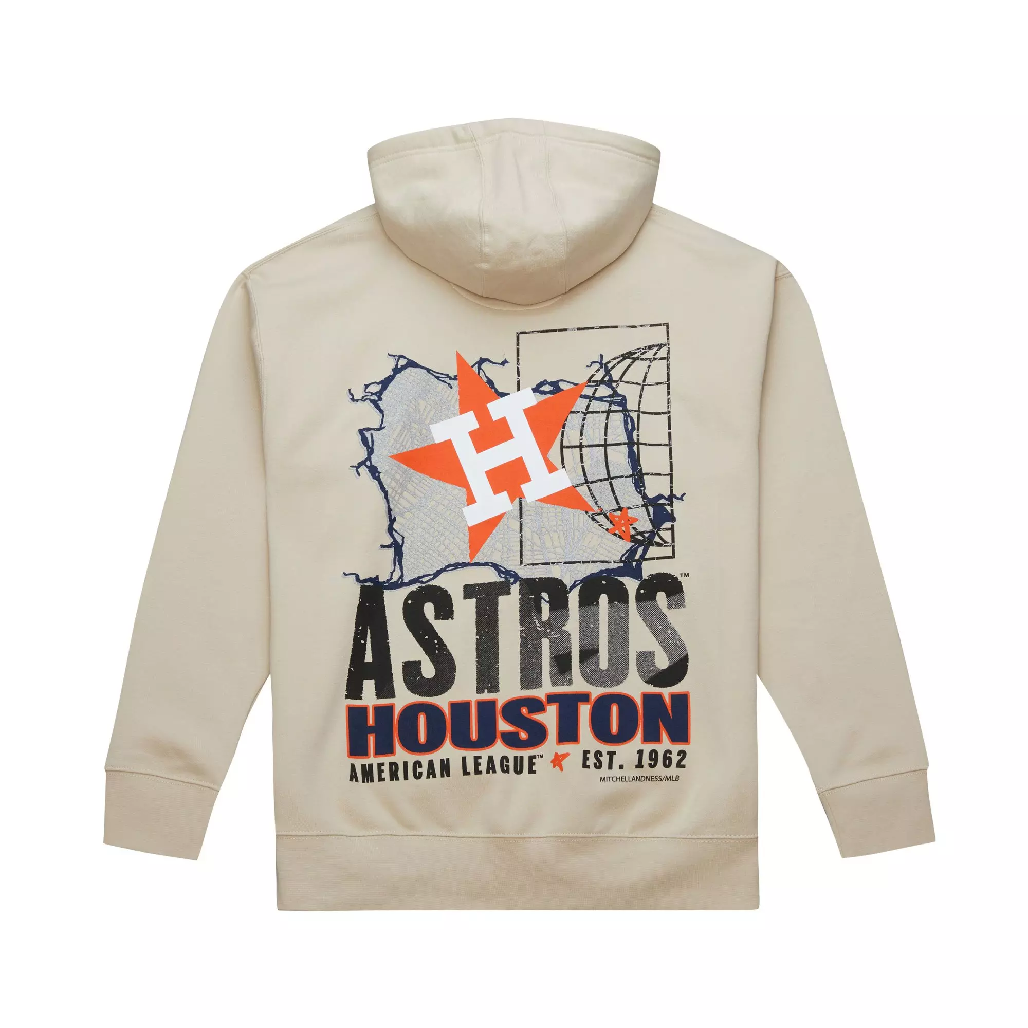 Mitchell & Ness Houston Astros Cityscape Fleece Hoodie - Cream - CREAM