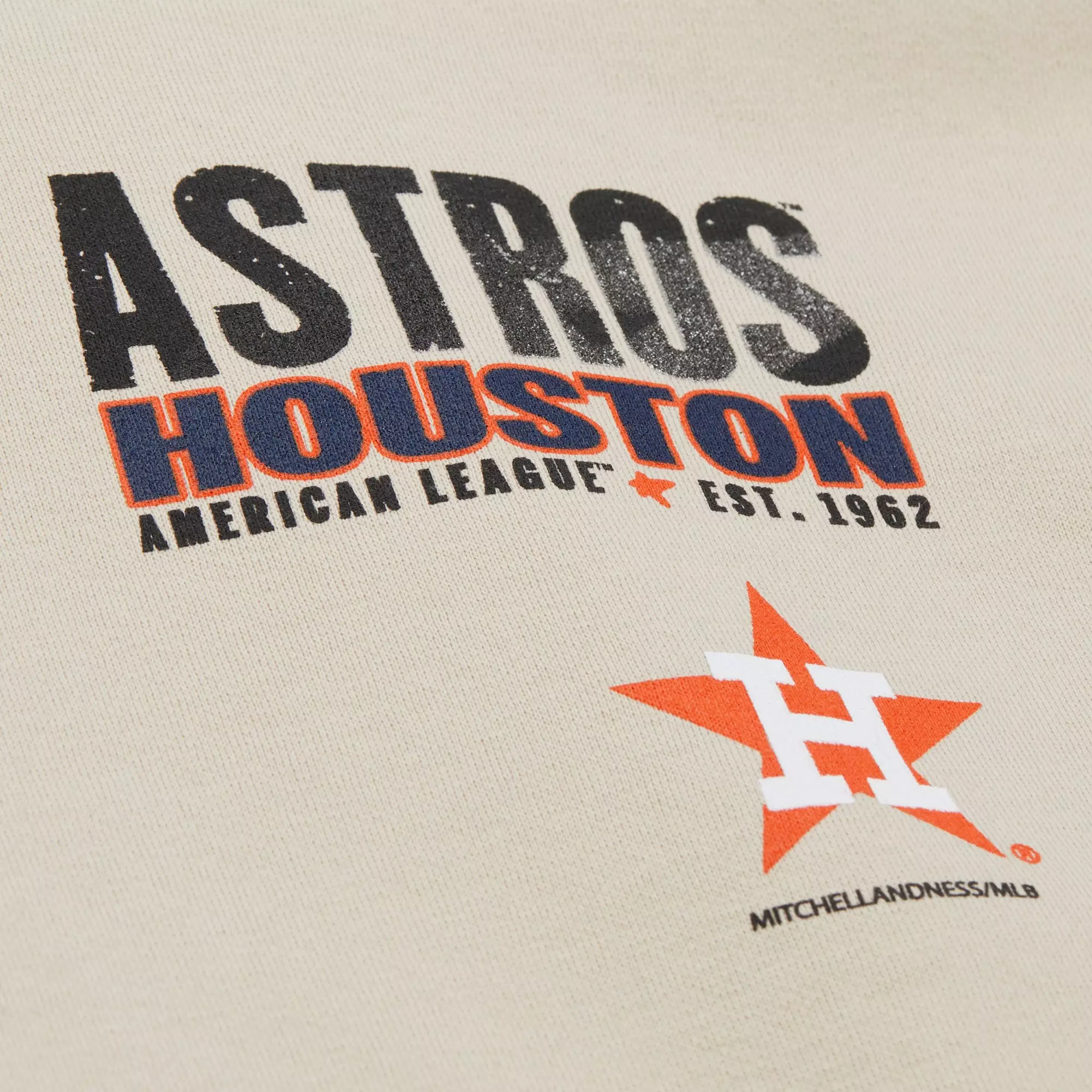 Mitchell & Ness Houston Astros Cityscape Fleece Hoodie - Cream - CREAM