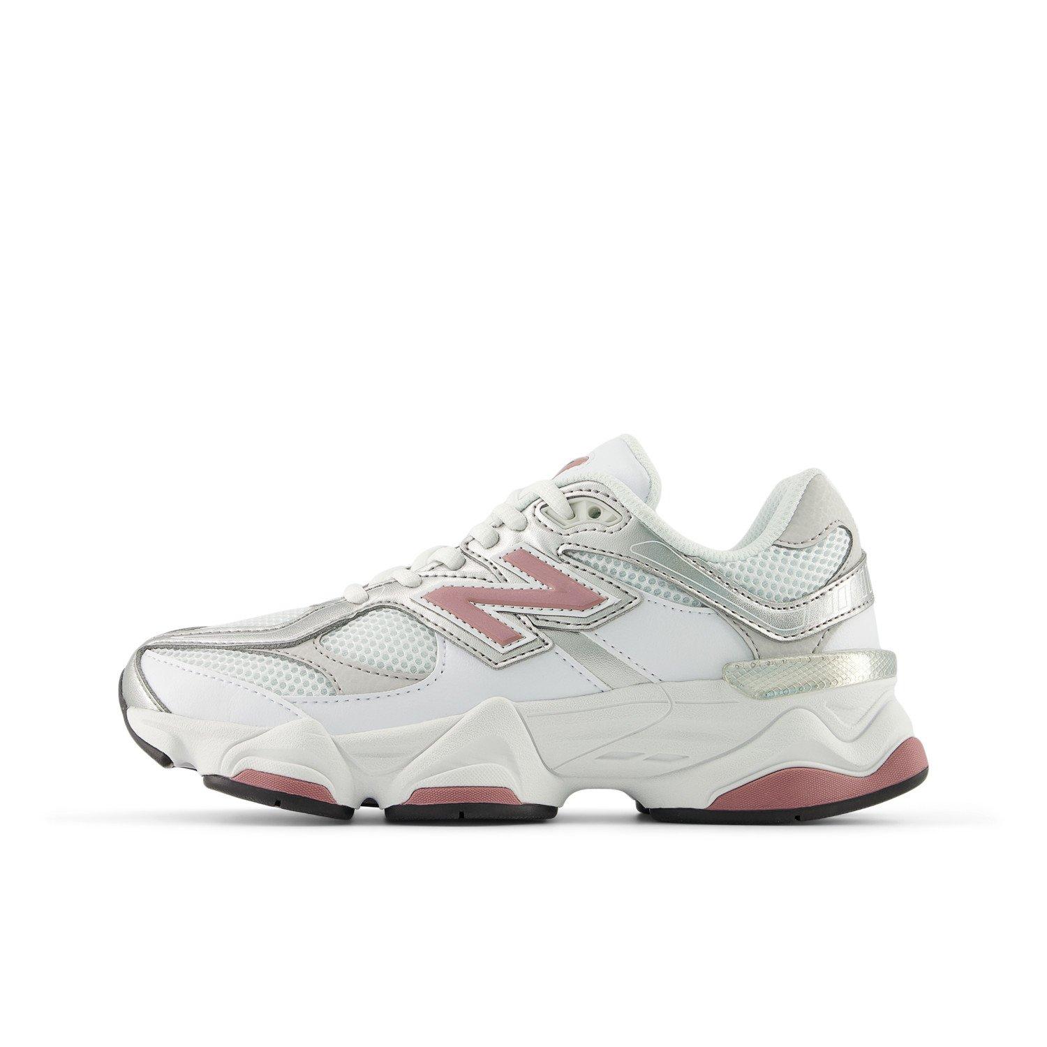 New Balance 9060 Grade School Girls' "Silver/Pink" Shoe