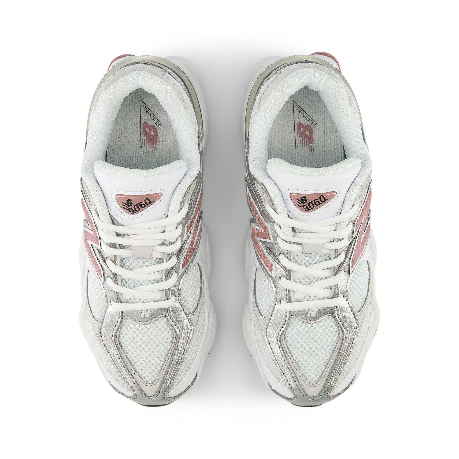New Balance 9060 Grade School Girls' "Silver/Pink" Shoe