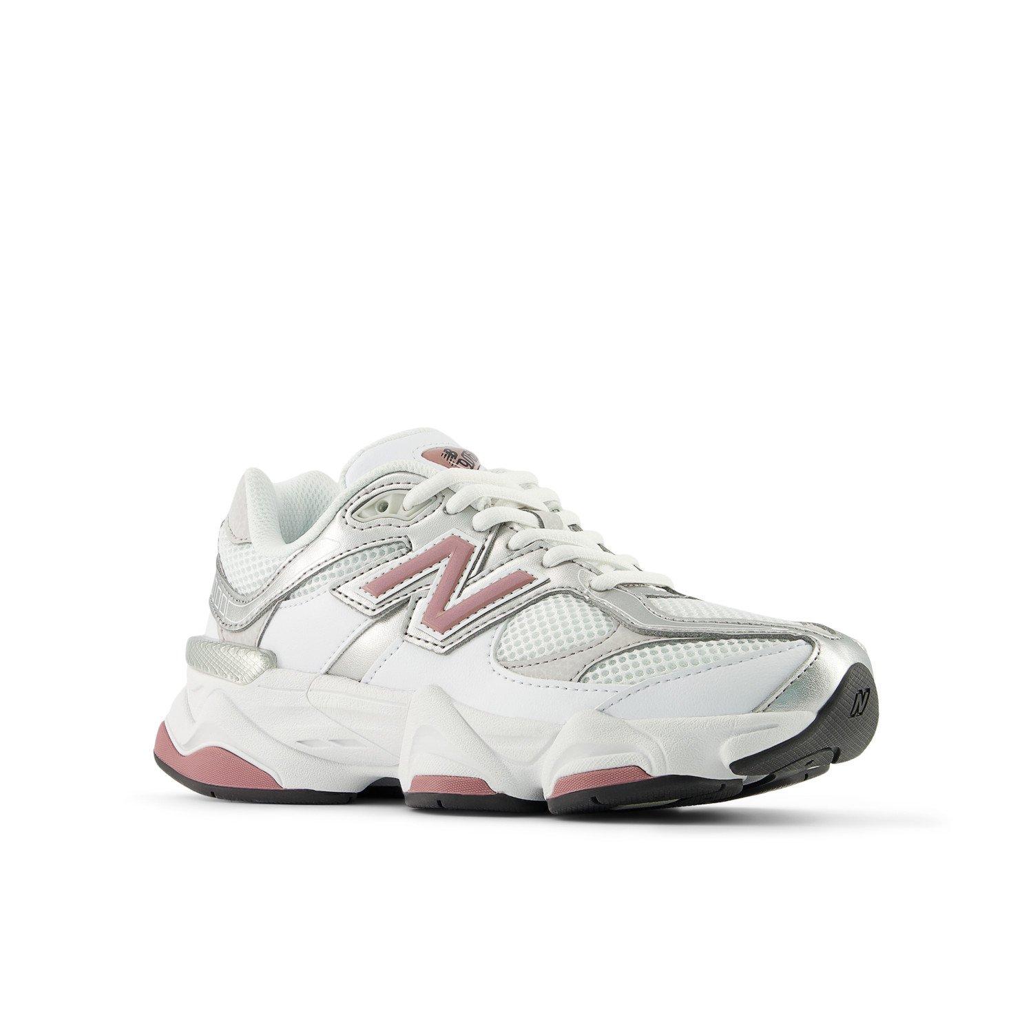New Balance 9060 Grade School Girls' "Silver/Pink" Shoe