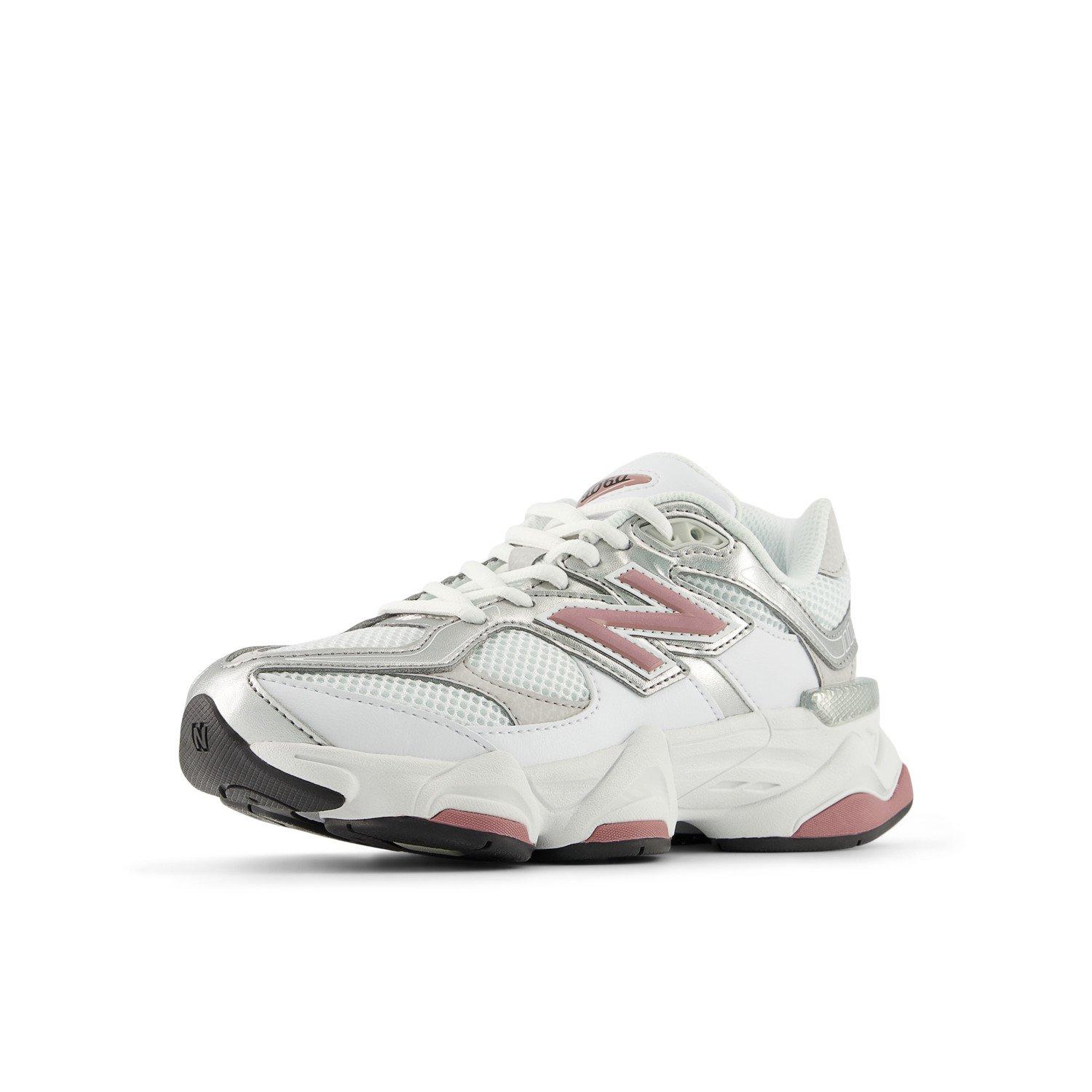 New Balance 9060 Grade School Girls' "Silver/Pink" Shoe