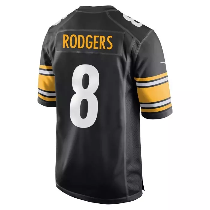 Nike Pittsburgh Steelers Aaron Rodgers Home Jersey-Black - BLACK