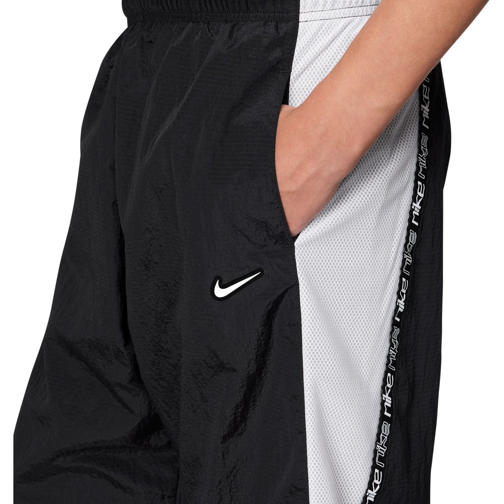 Nike Big Girls' Sportswear Dance Pack Woven Pants - BLACK Thumbnail View 3