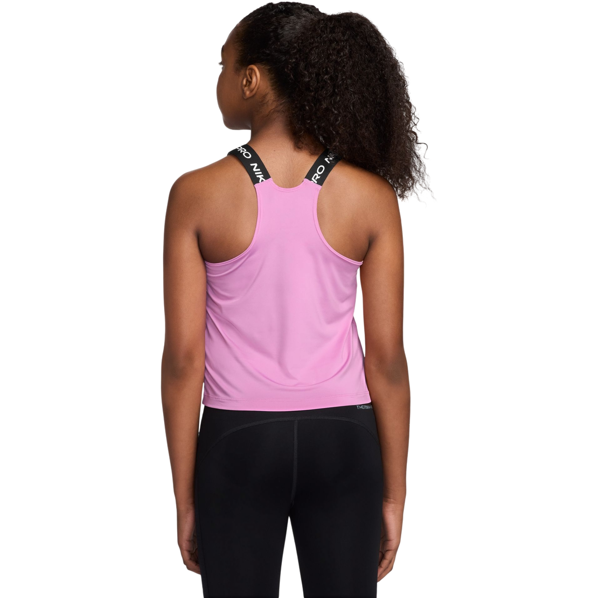 Nike Big Girls' Pro Dri-FIT Tank Top - MAGENTA Thumbnail View 2