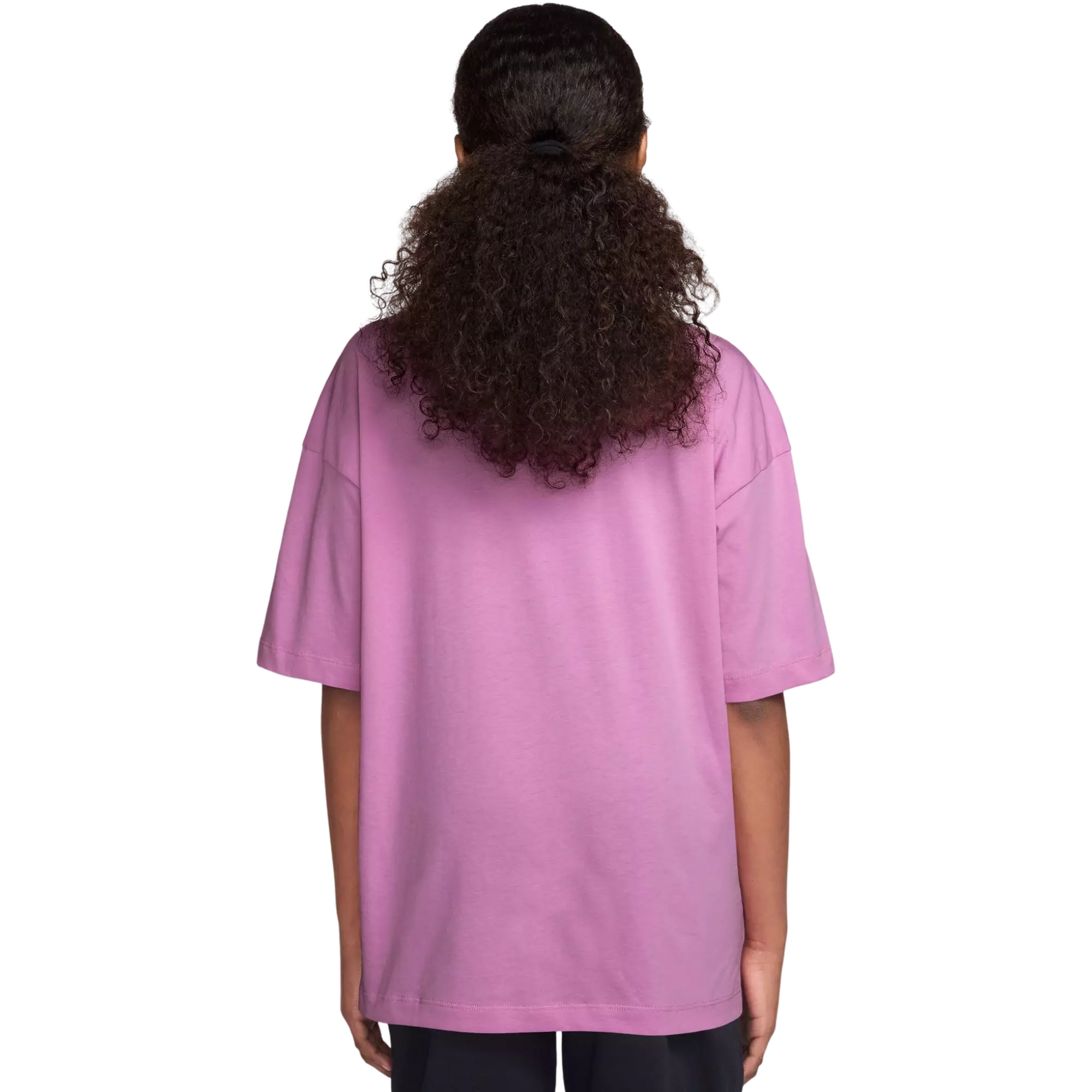 Nike Big Girls' Sportswear Oversized Tee - MAGENTA