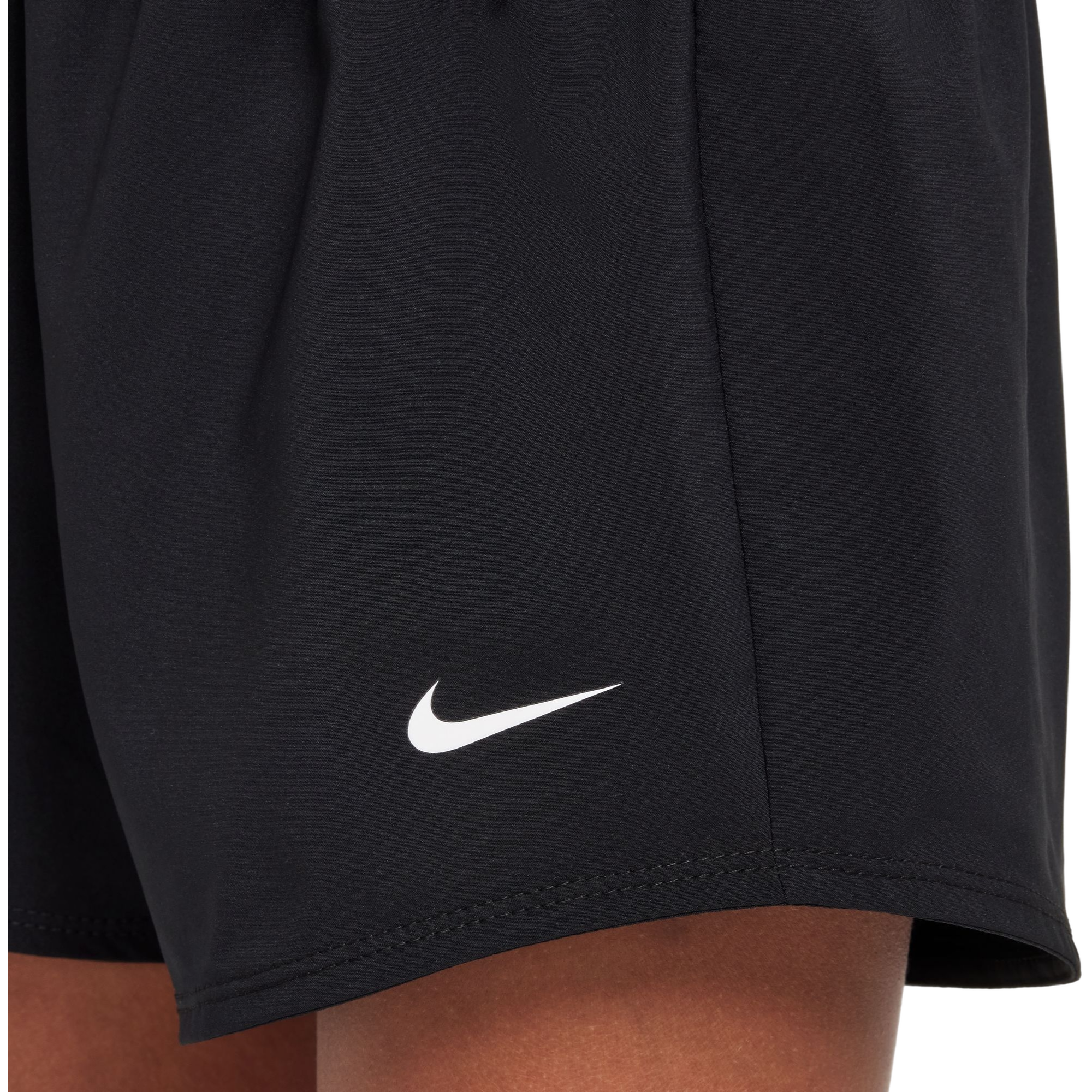 Nike Big Girls' One Dri-FIT 3" 2-in-1 Shorts - BLACK Thumbnail View 5