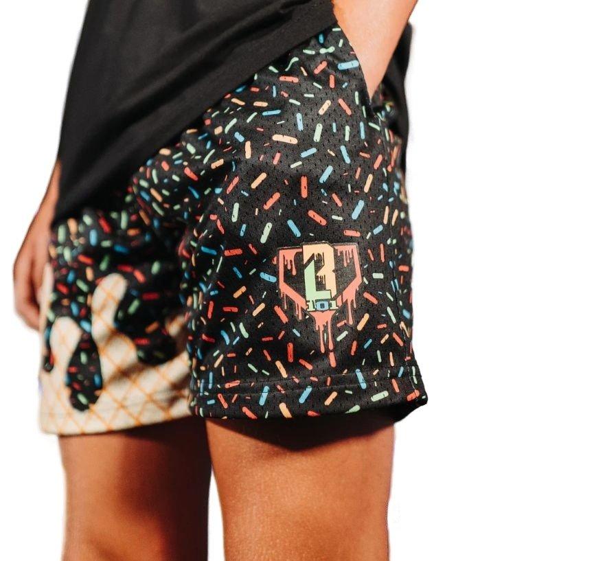 Baseball Lifestyle 101 Black Ice Cream Big Boys' Midnight Sundae Shorts