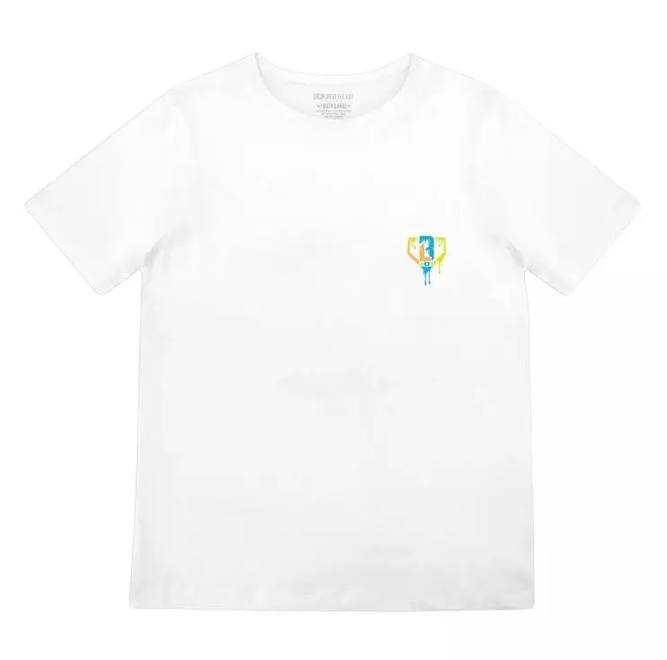 Baseball Lifestyle 101 Big Boys' Lemonade Ice Cream Tee - WHITE/BLUE/YELLOW