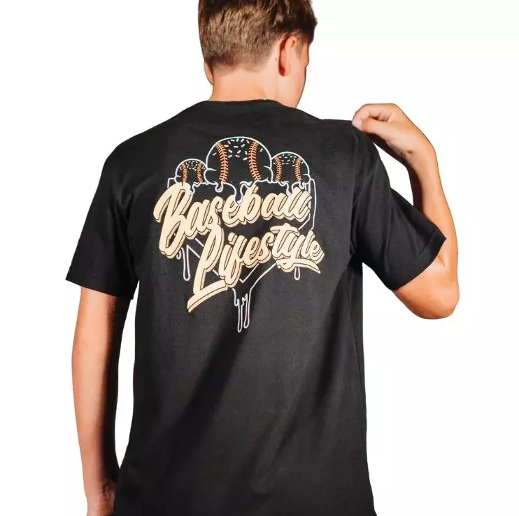 Baseball Lifestyle 101 Big Boys' Black Ice Cream Tee - Midnight Sundae - BLACK/MULTI