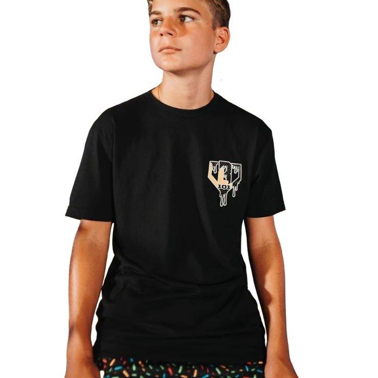 Baseball Lifestyle 101 Black Ice Cream Big Boys' Midnight Sundae Tee