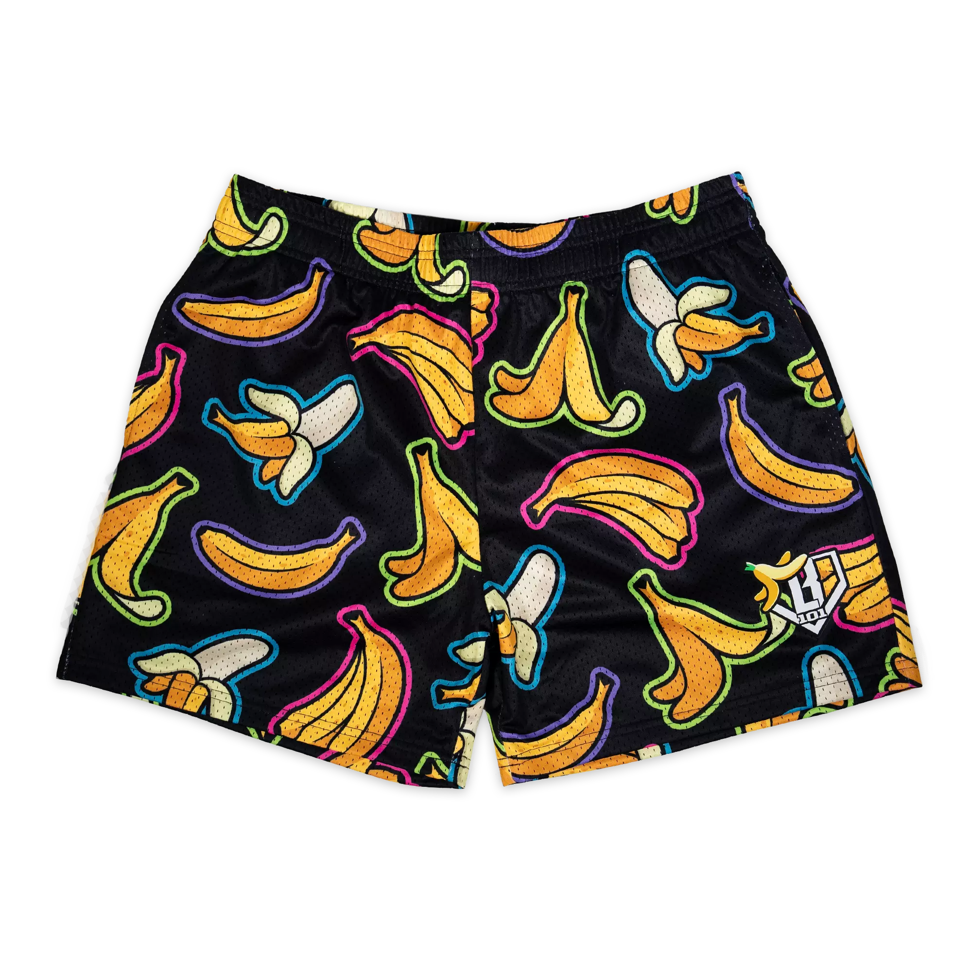 Baseball Lifestyle 101 Big Boys' Banana Shorts - Black/Multi - BLACK/MULTI