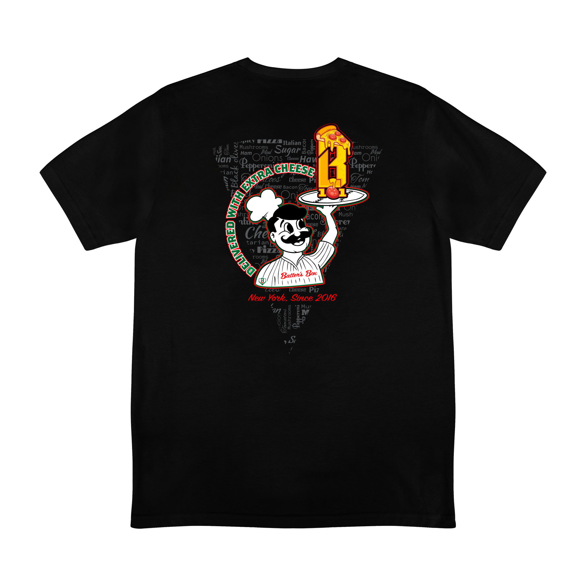 Baseball Lifestyle 101 Pizza Big Boys' Tee