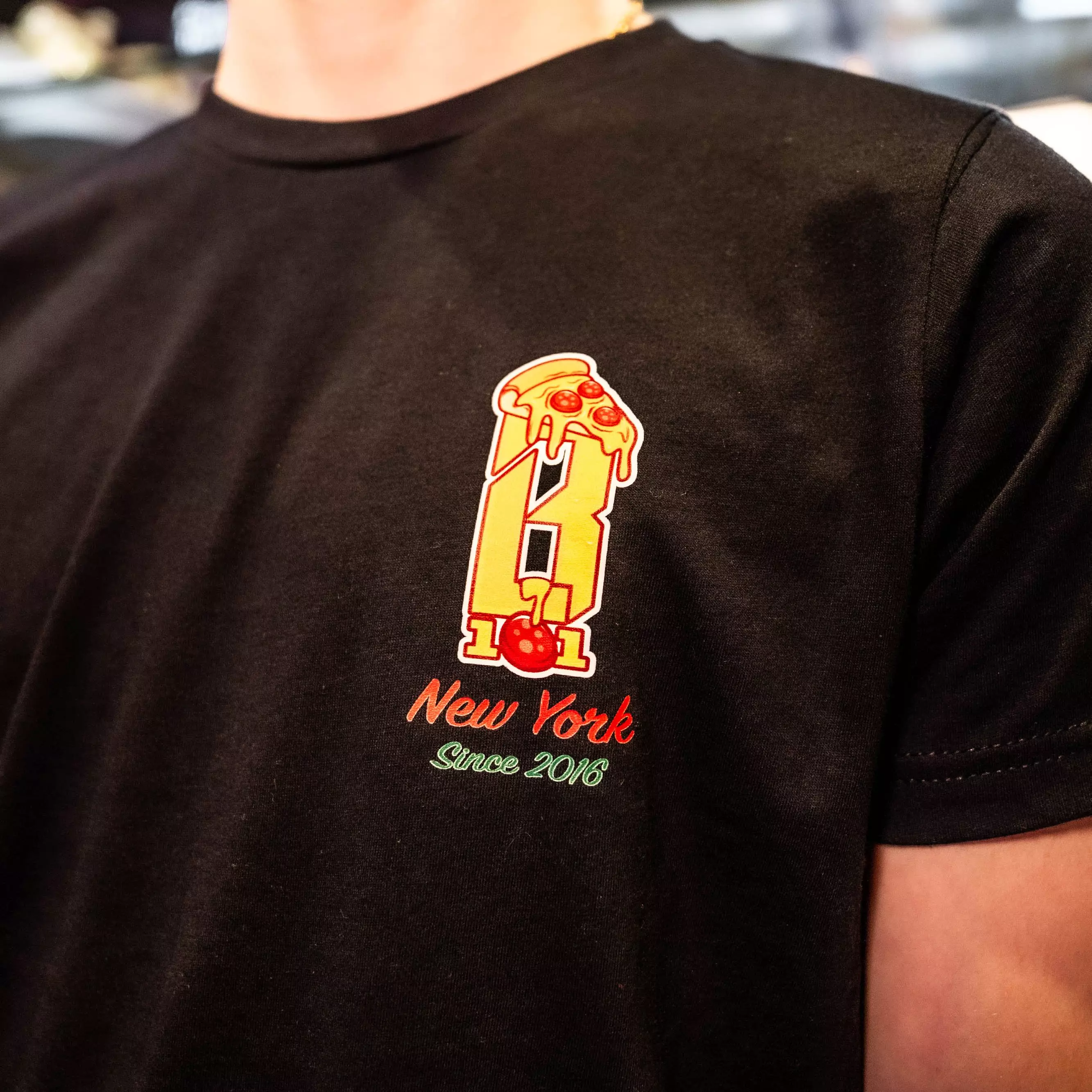 Baseball Lifestyle 101 Big Boys' Pizza Tee - BLACK