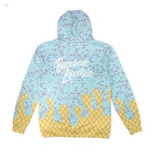 Baseball Lifestyle 101 Big Boys' Blue Ice Cream Hoodie