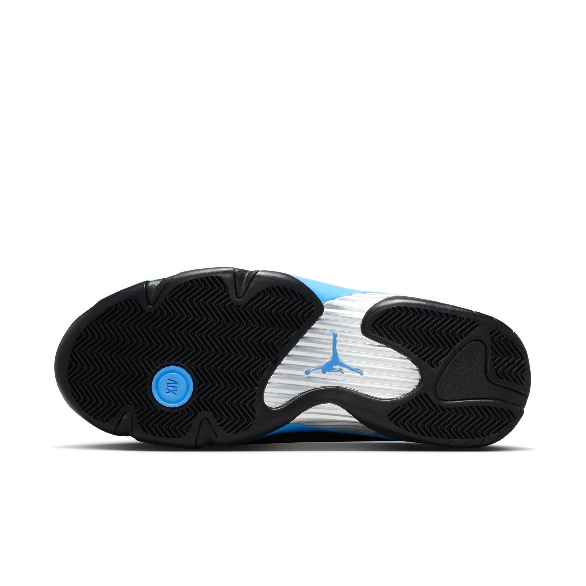 Jordan 14 Retro "University Blue" Men's Shoe - BLACK/WHITE/UNIVERSITY BLUE Thumbnail View 11