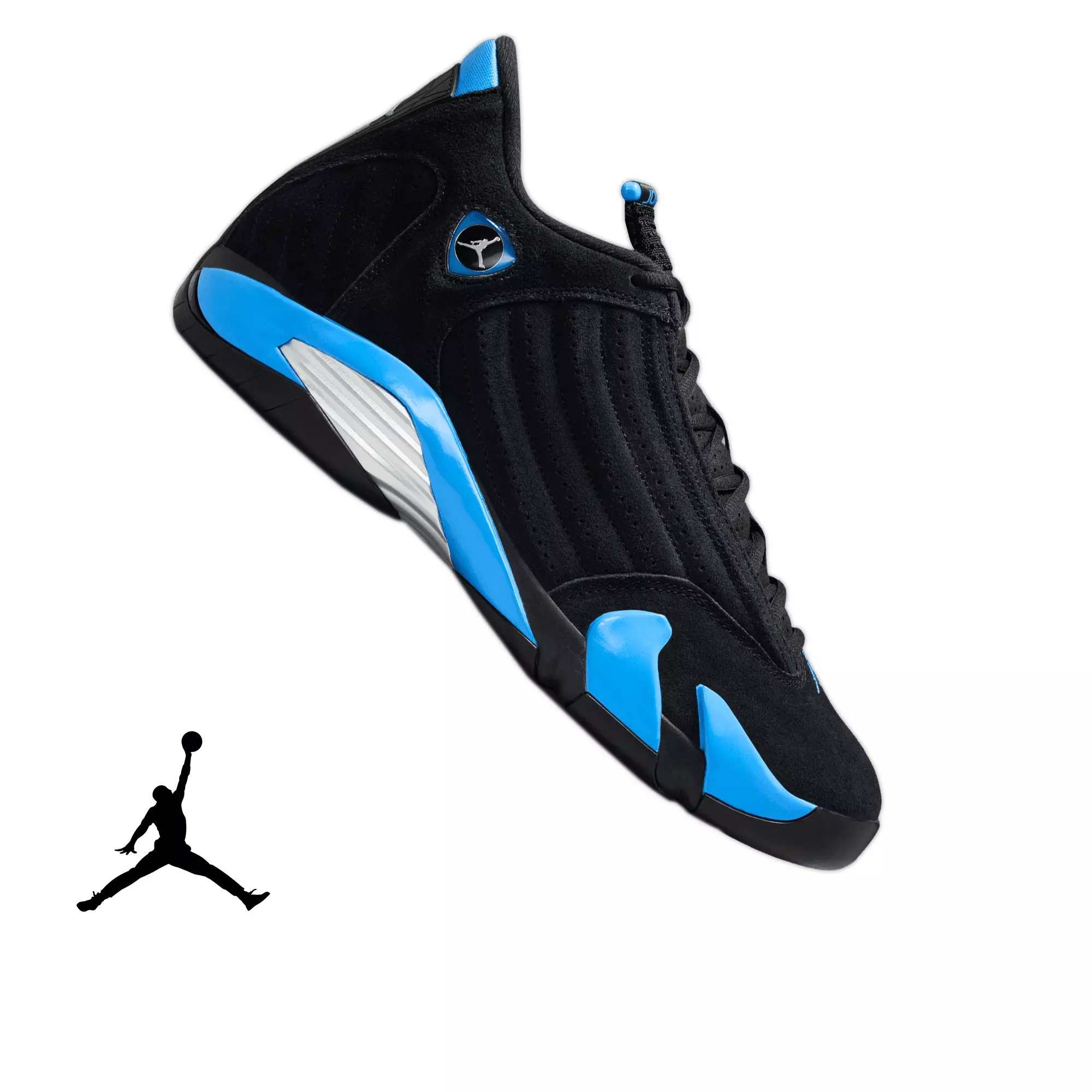 Jordan 14 Retro "University Blue" Men's Shoe - BLACK/WHITE/UNIVERSITY BLUE