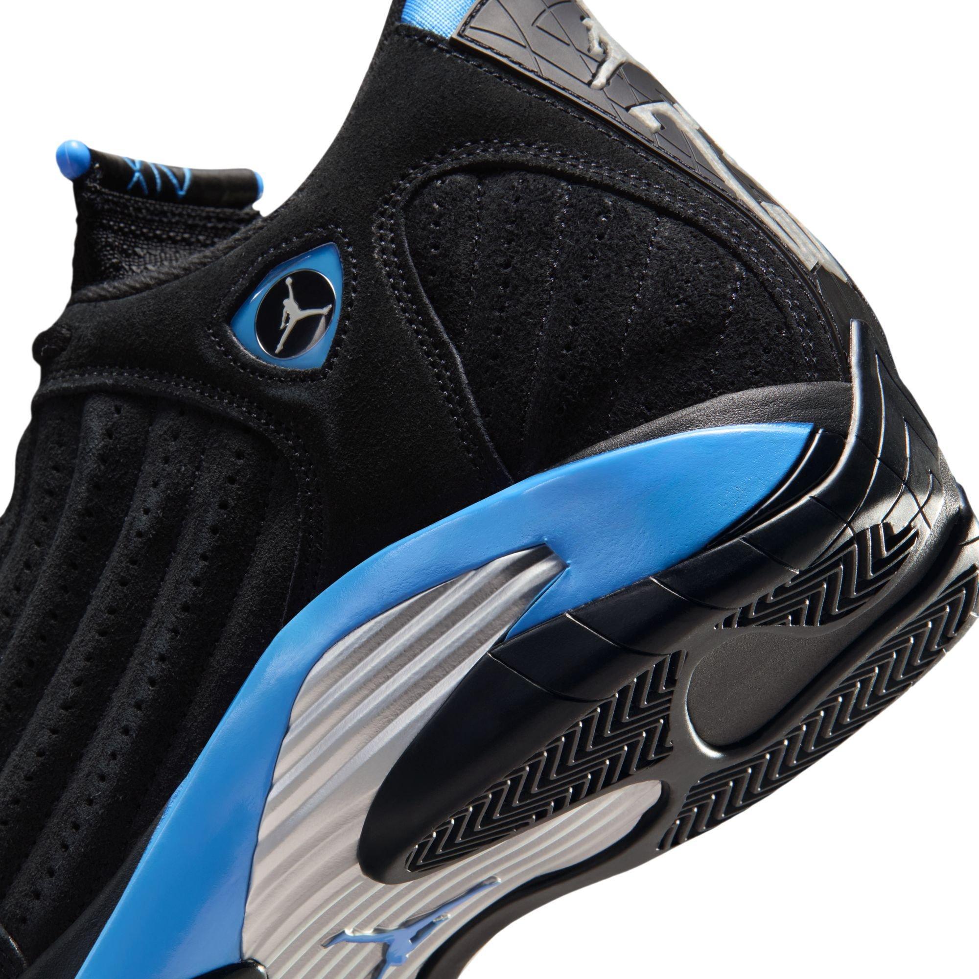 Jordan 14 Retro "University Blue" Men's Shoe - BLACK/WHITE/UNIVERSITY BLUE Thumbnail View 6