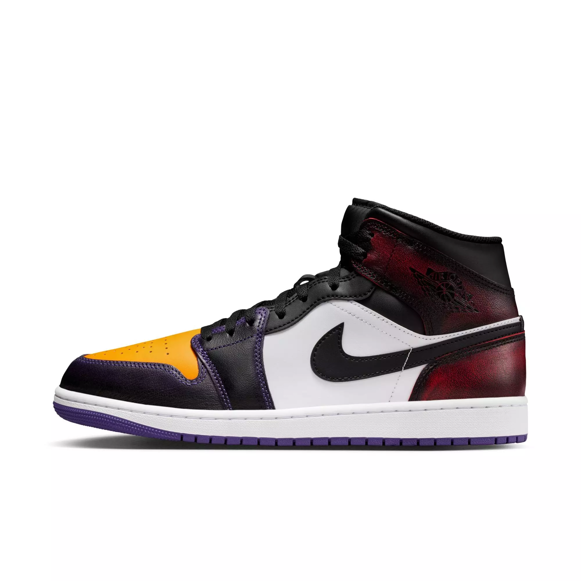 Jordan 1 Mid SE "True Red/Black/White/Court Purple" Men's Shoe - MULTI-COLOR