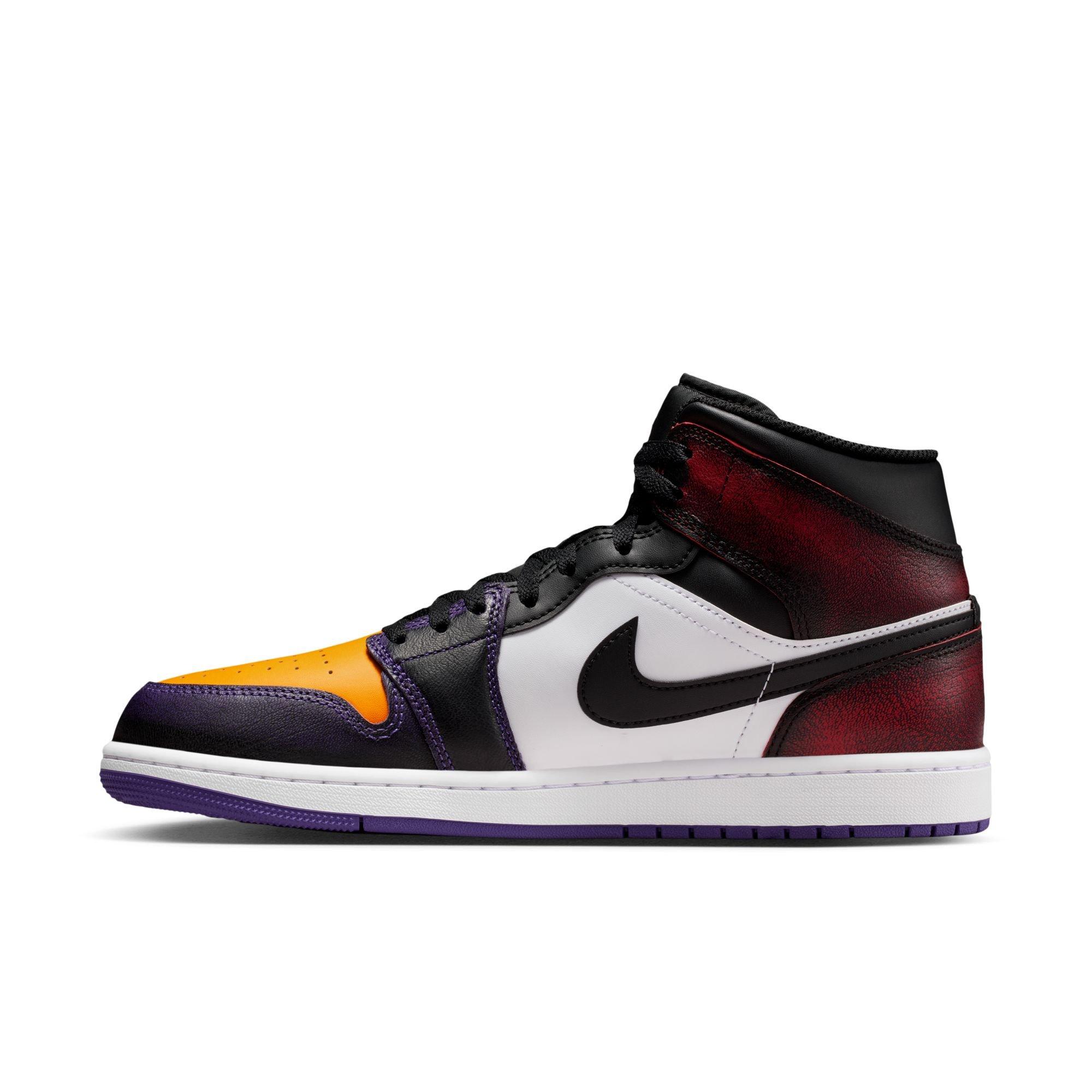 Jordan 1 Mid SE "True Red/Black/White/Court Purple" Men's Shoe - MULTI-COLOR Thumbnail View 4