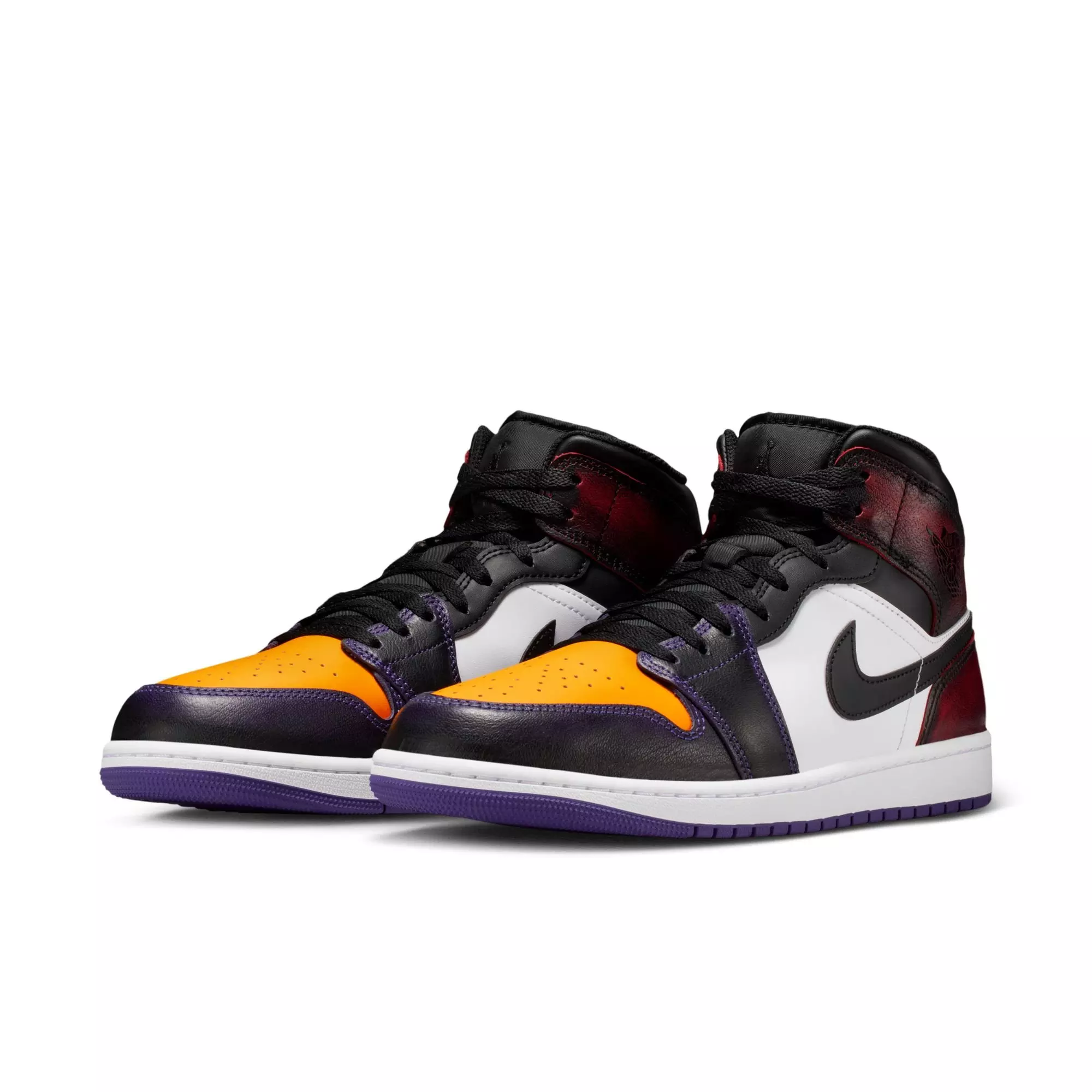 Jordan 1 Mid SE "True Red/Black/White/Court Purple" Men's Shoe - MULTI-COLOR