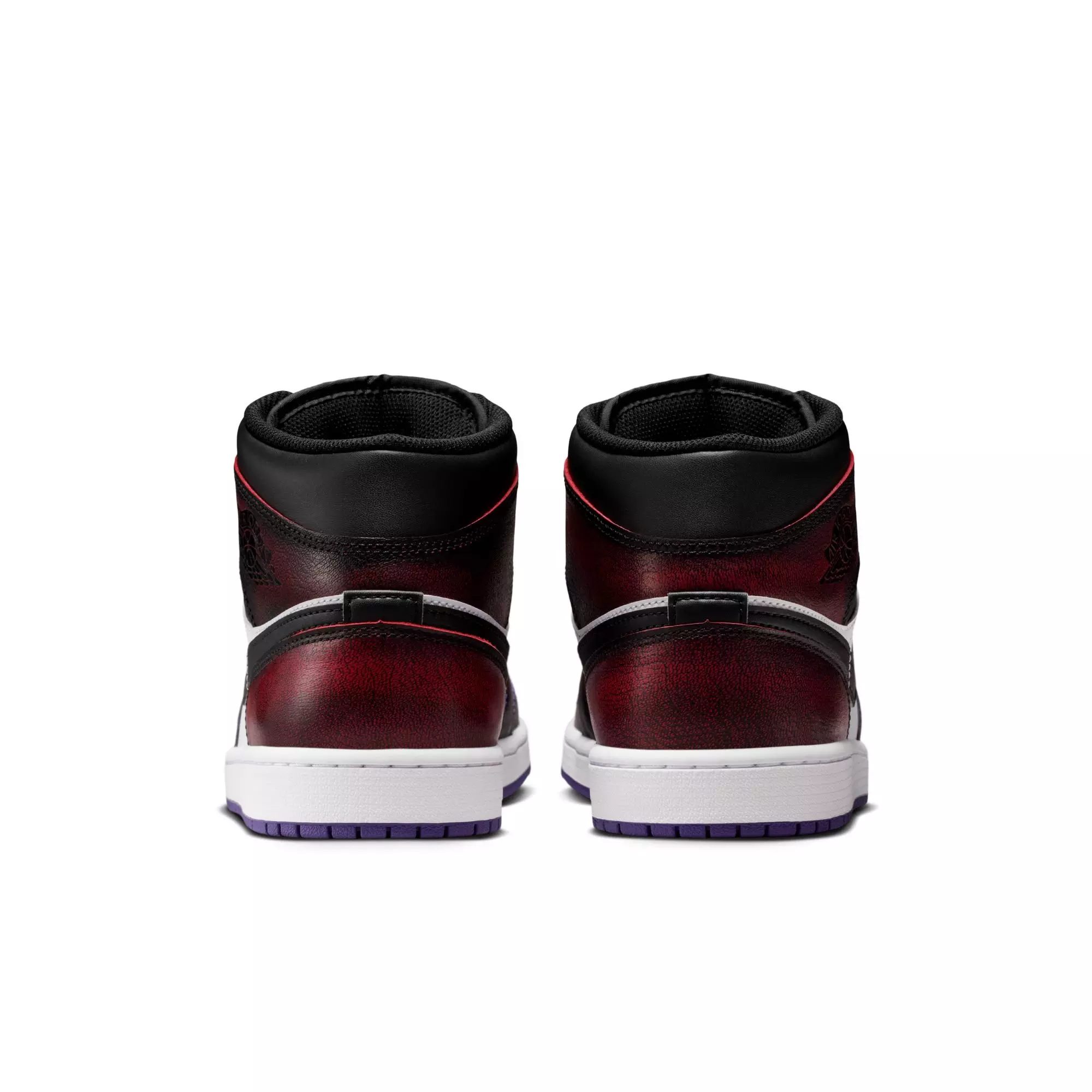 Jordan 1 Mid SE "True Red/Black/White/Court Purple" Men's Shoe - MULTI-COLOR