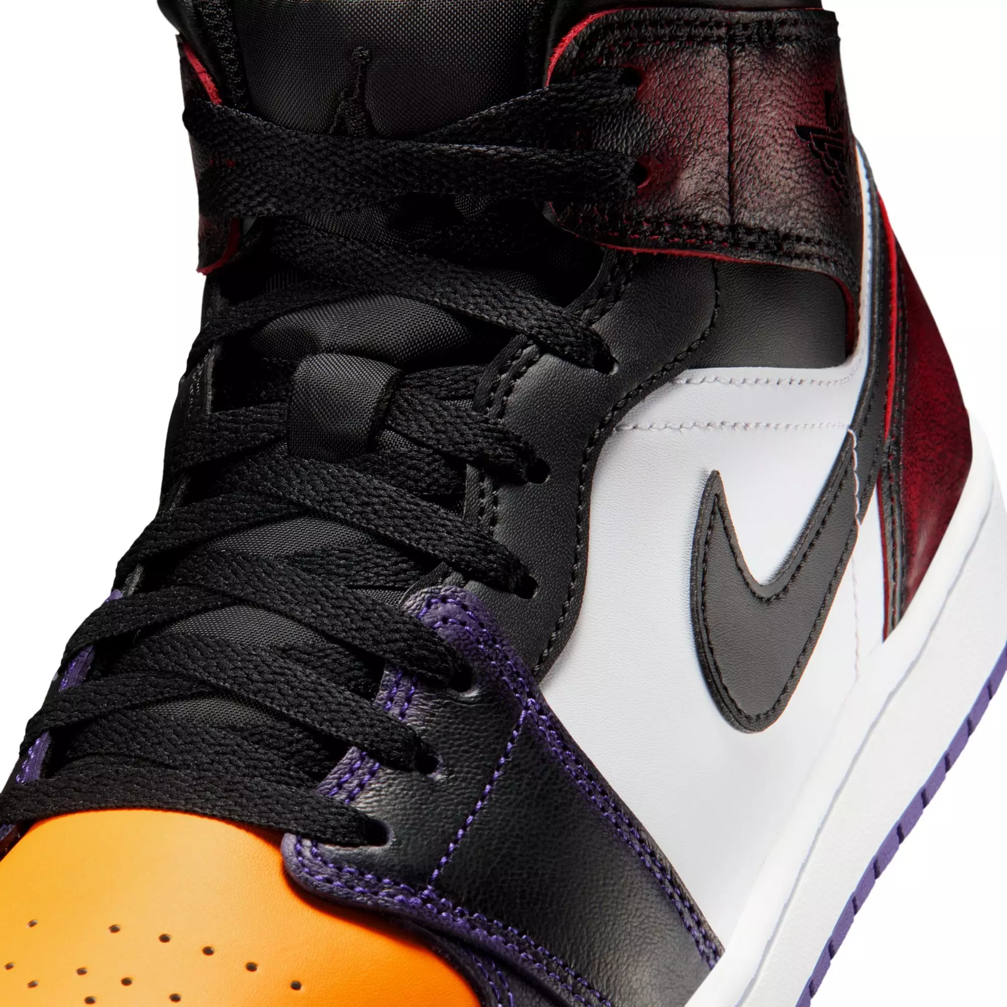 Jordan 1 Mid SE "True Red/Black/White/Court Purple" Men's Shoe - MULTI-COLOR