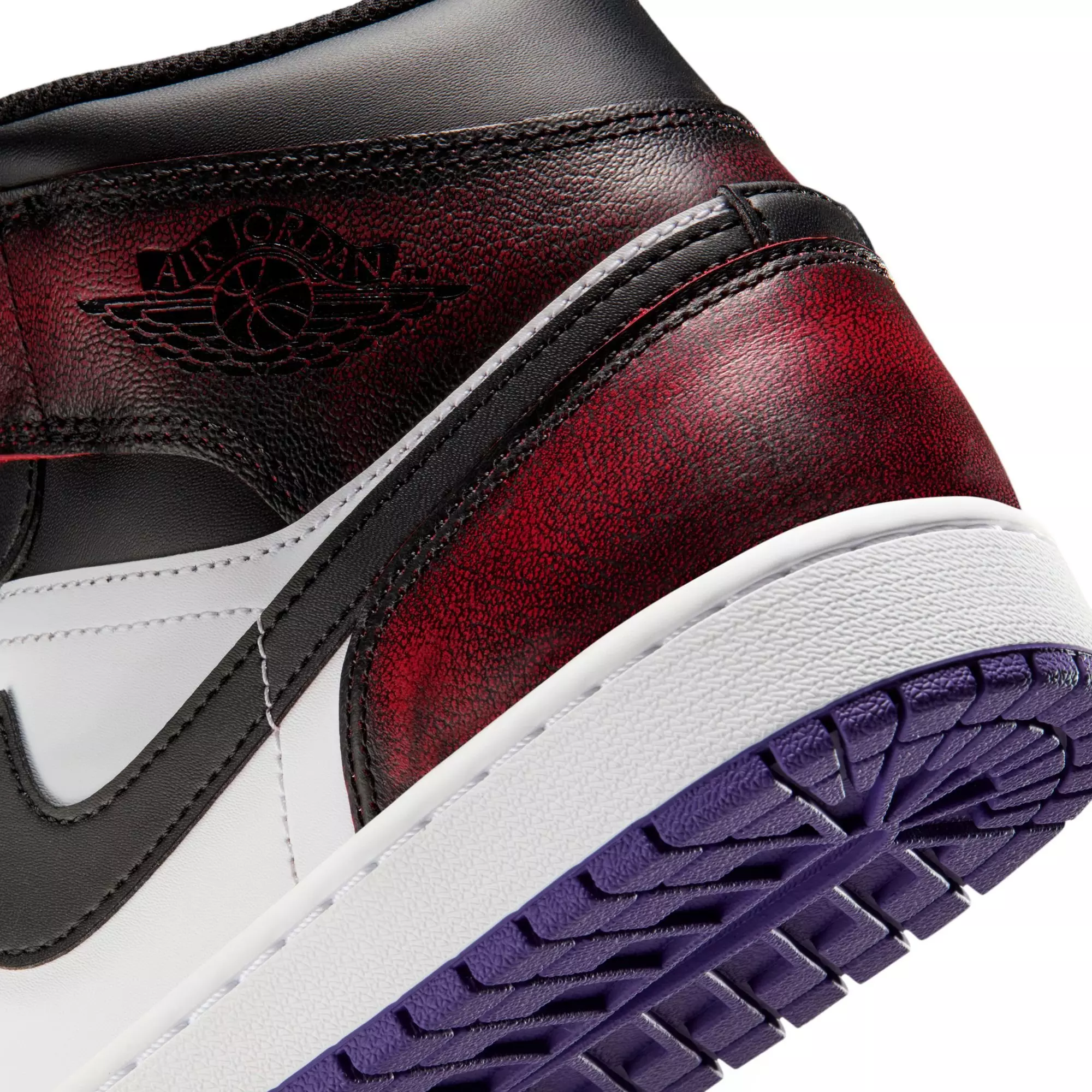 Jordan 1 Mid SE "True Red/Black/White/Court Purple" Men's Shoe - MULTI-COLOR