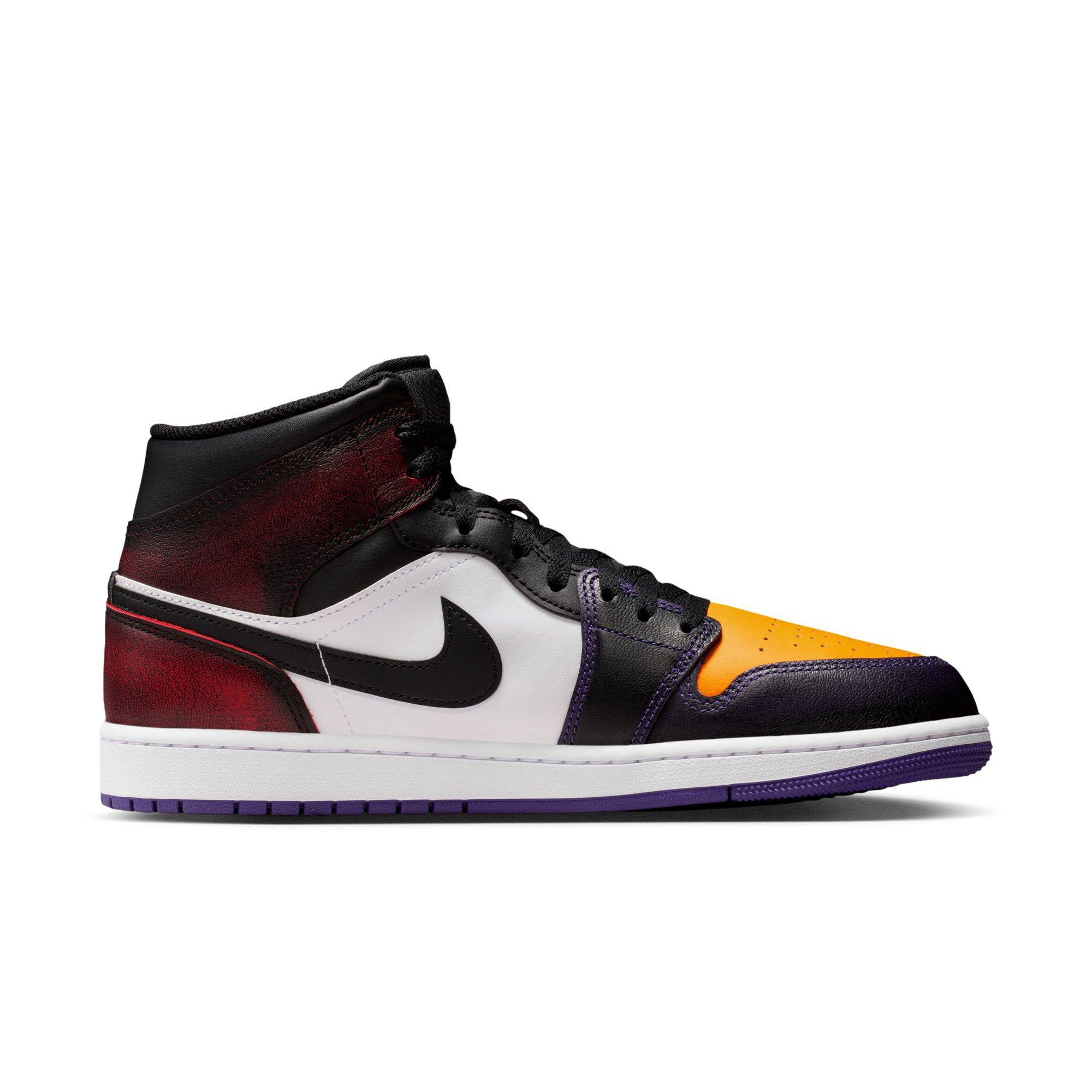 Jordan 1 Mid SE "True Red/Black/White/Court Purple" Men's Shoe - MULTI-COLOR Thumbnail View 2