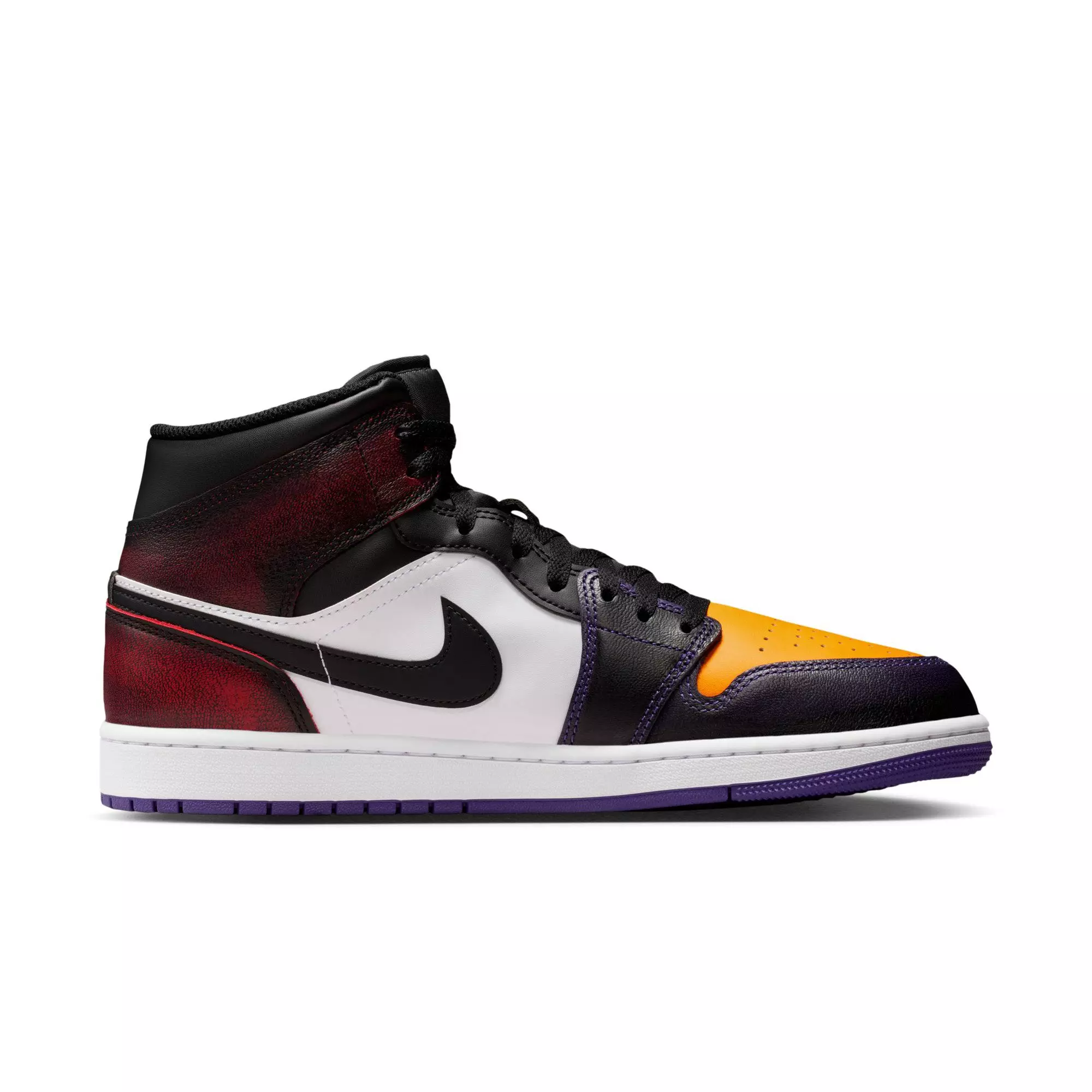 Jordan 1 Mid SE "True Red/Black/White/Court Purple" Men's Shoe - MULTI-COLOR