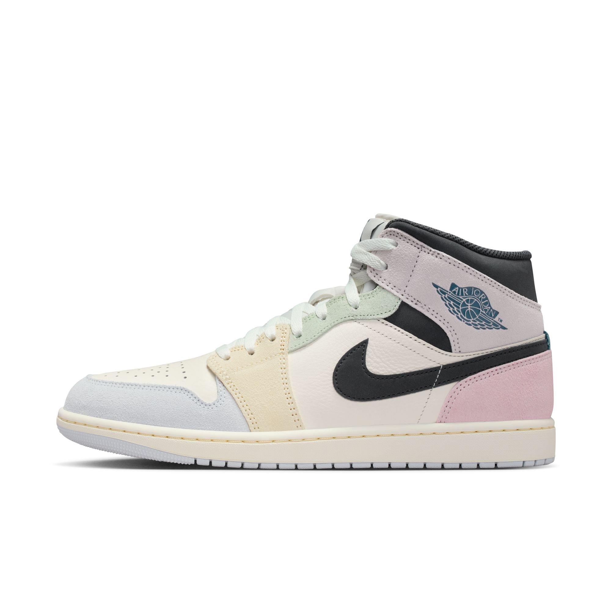Jordan 1 Mid SE "Sail/Iced Jade/Anthracite/Jade Aura" Men's Shoe - MULTI-COLOR Thumbnail View 3
