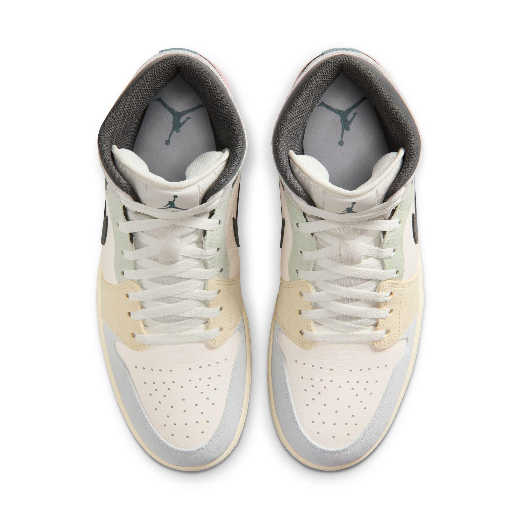 Jordan 1 Mid SE "Sail/Iced Jade/Anthracite/Jade Aura" Men's Shoe - MULTI-COLOR Thumbnail View 6