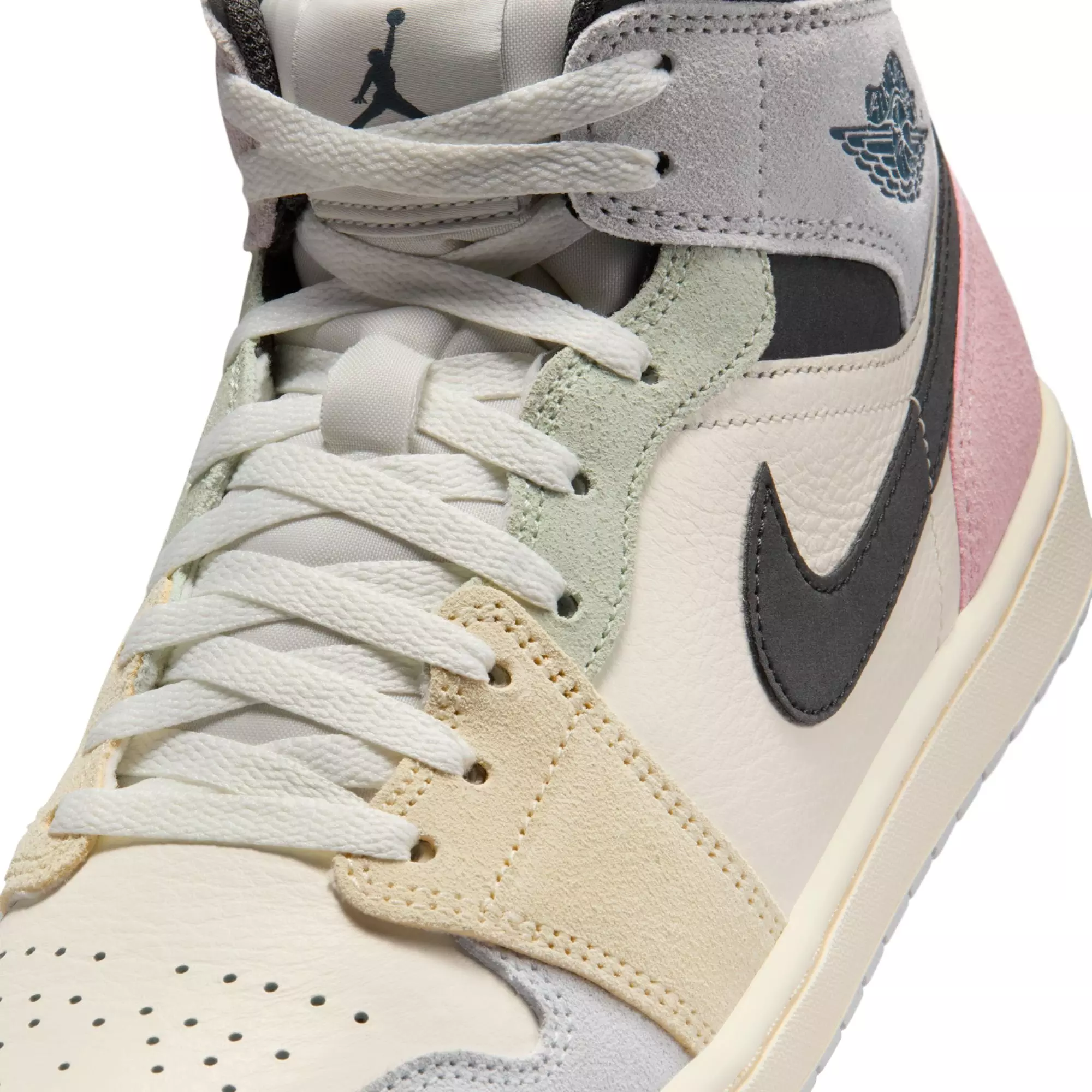 Jordan 1 Mid SE "Sail/Iced Jade/Anthracite/Jade Aura" Men's Shoe - MULTI-COLOR