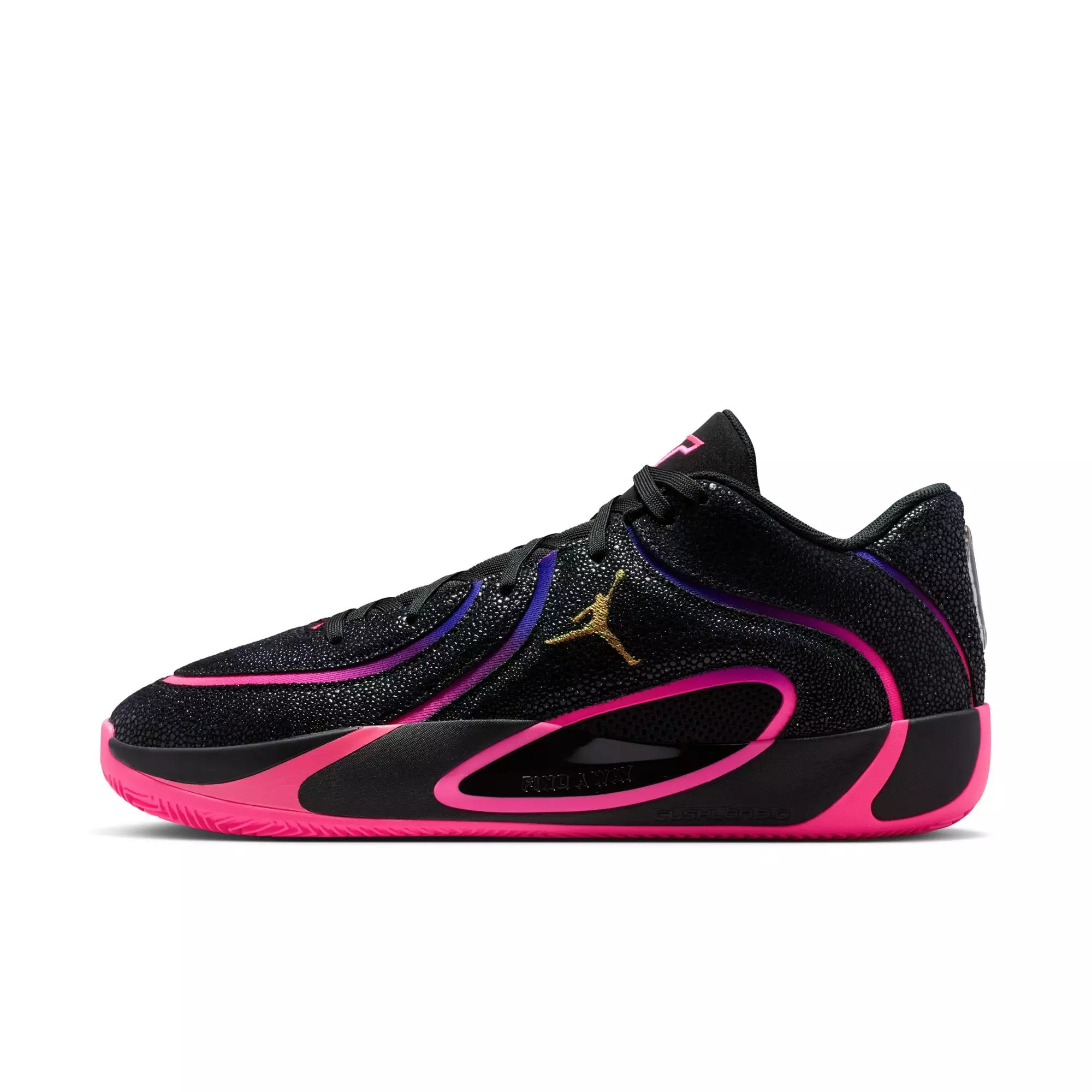 Jordan Tatum 4 "Hyper Pink" Men's Basketball Shoe - BLACK/HYPER PINK/FIERCE PURPLE
