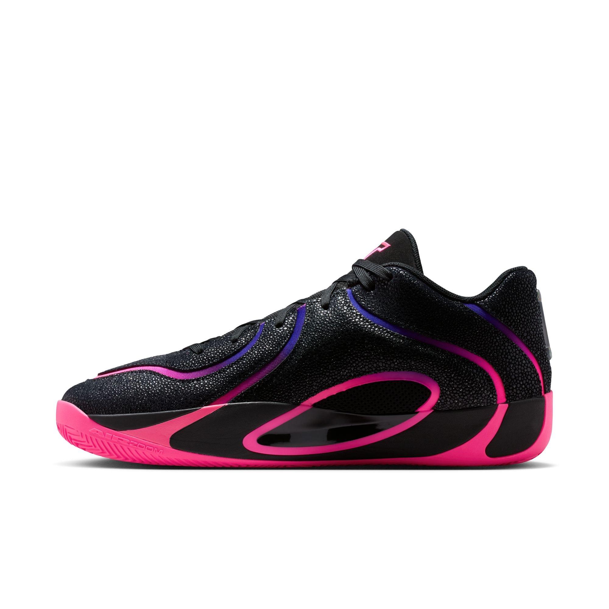 Jordan Tatum 4 "Hyper Pink" Men's Basketball Shoe - BLACK/HYPER PINK/FIERCE PURPLE Thumbnail View 9