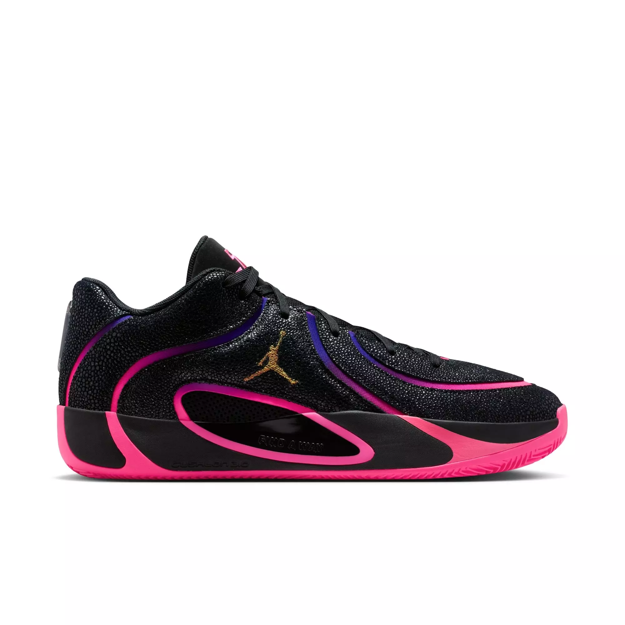 Jordan Tatum 4 "Hyper Pink" Men's Basketball Shoe - BLACK/HYPER PINK/FIERCE PURPLE