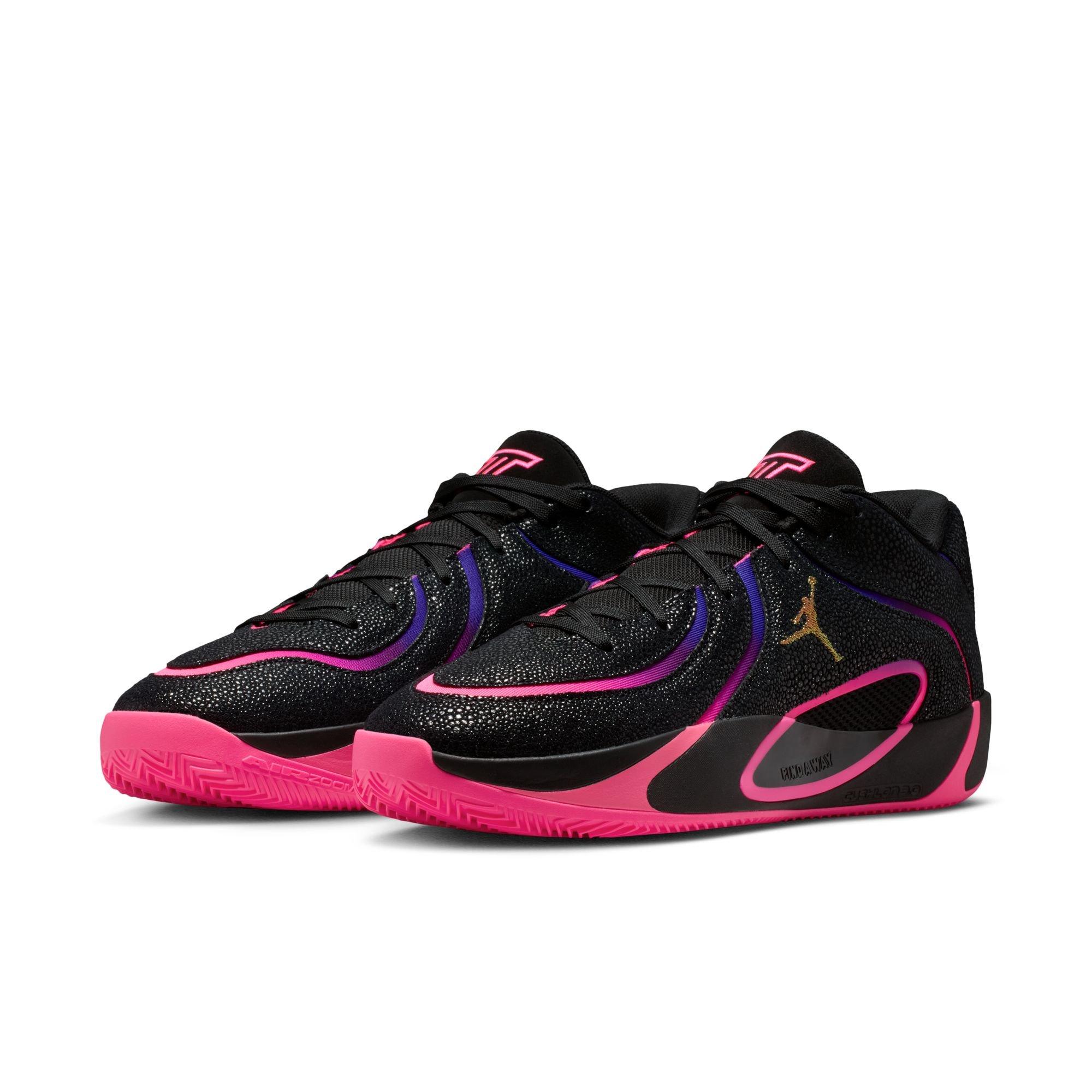 Jordan Tatum 4 "Hyper Pink" Men's Basketball Shoe - BLACK/HYPER PINK/FIERCE PURPLE Thumbnail View 4