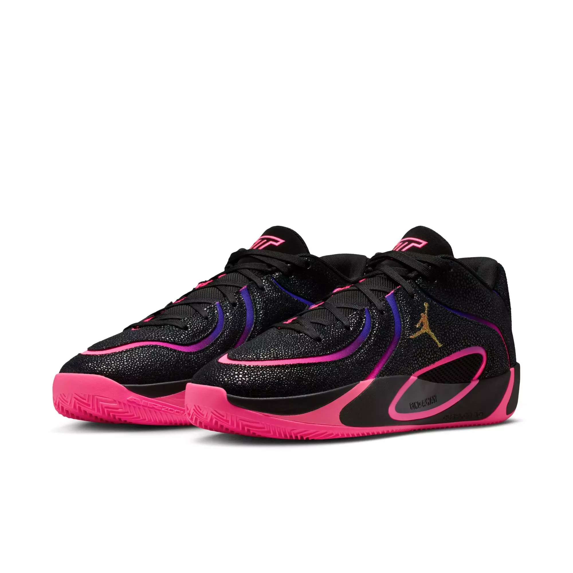 Jordan Tatum 4 "Hyper Pink" Men's Basketball Shoe - BLACK/HYPER PINK/FIERCE PURPLE