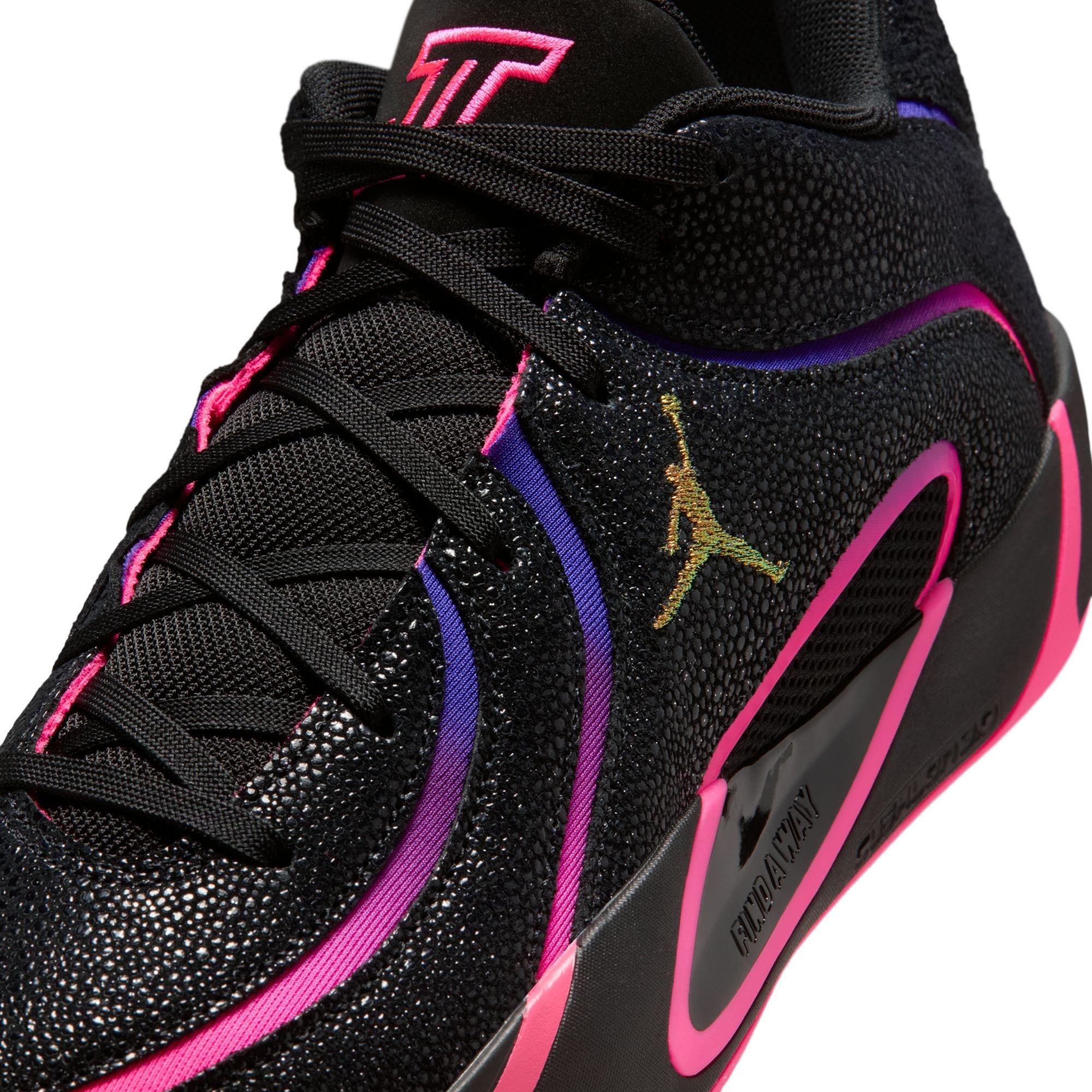Jordan Tatum 4 "Hyper Pink" Men's Basketball Shoe - BLACK/HYPER PINK/FIERCE PURPLE Thumbnail View 5