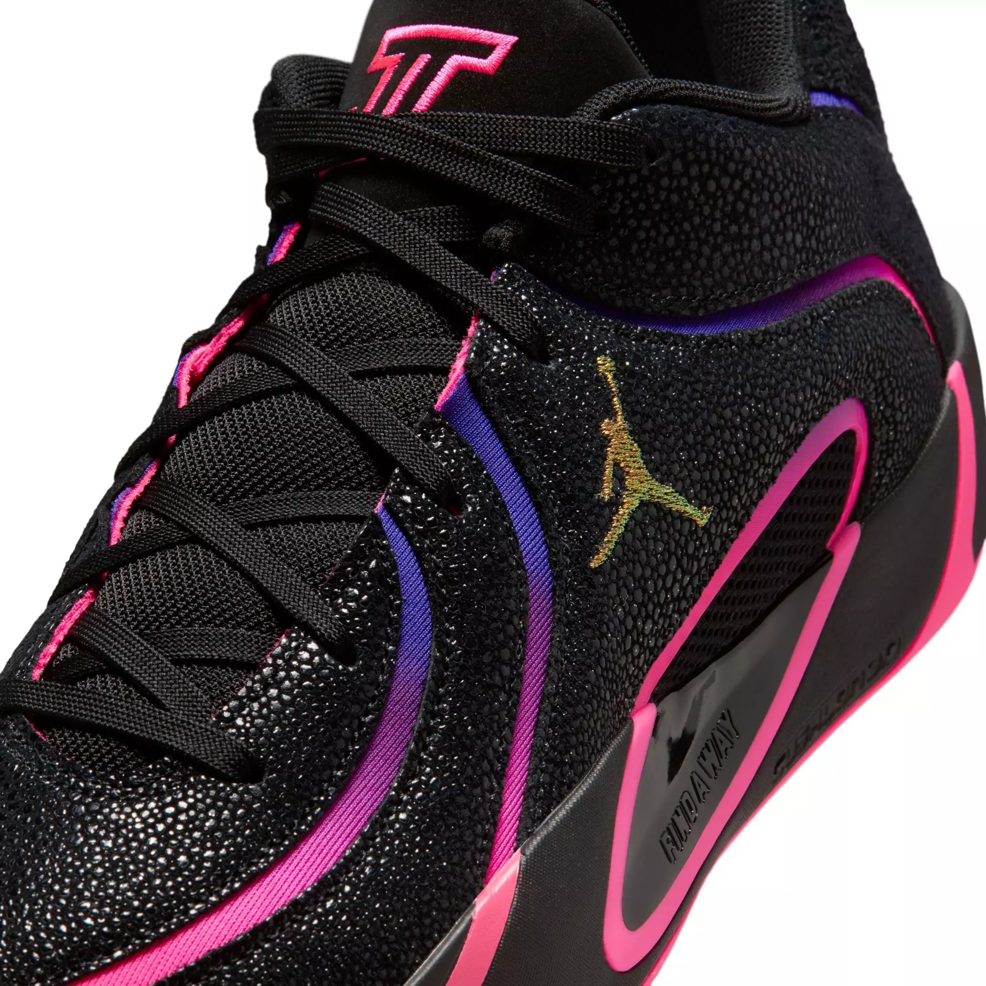 Jordan Tatum 4 "Hyper Pink" Men's Basketball Shoe - BLACK/HYPER PINK/FIERCE PURPLE