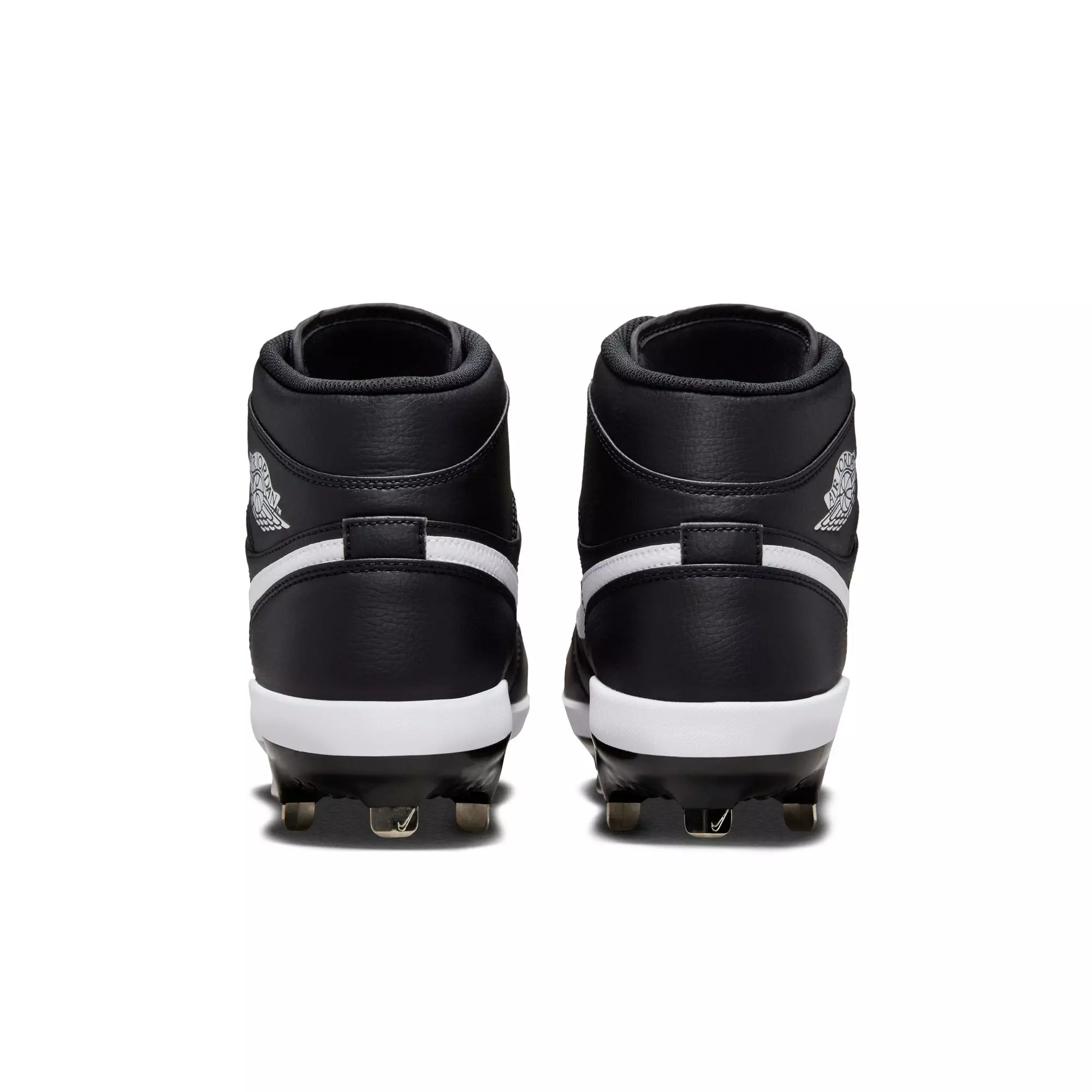 Jordan 1 Retro "Black/White" Men's Baseball Cleat - BLACK/WHITE