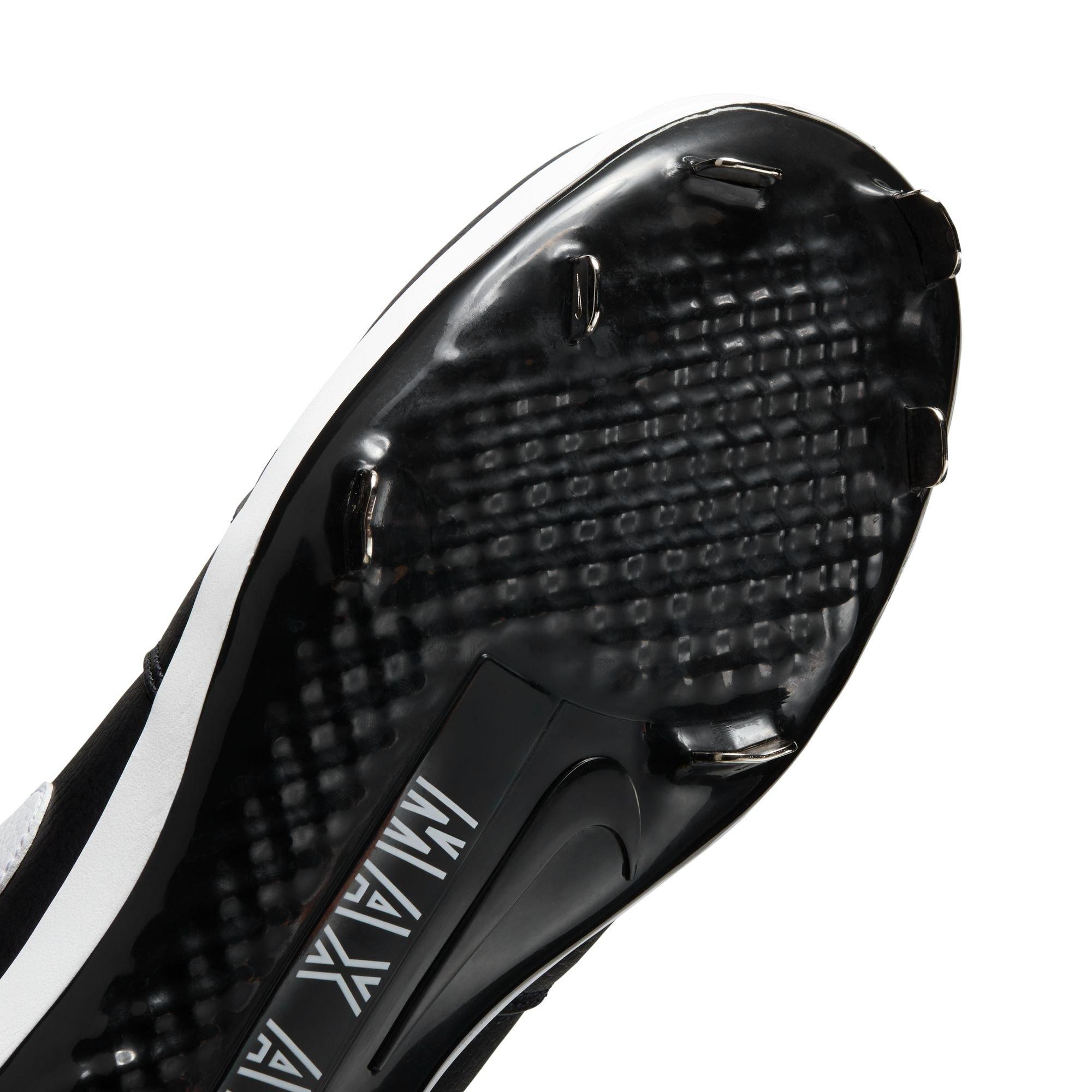 Jordan 1 Retro Metal "Black/White" Men's Baseball Cleat - BLACK/WHITE Thumbnail View 8